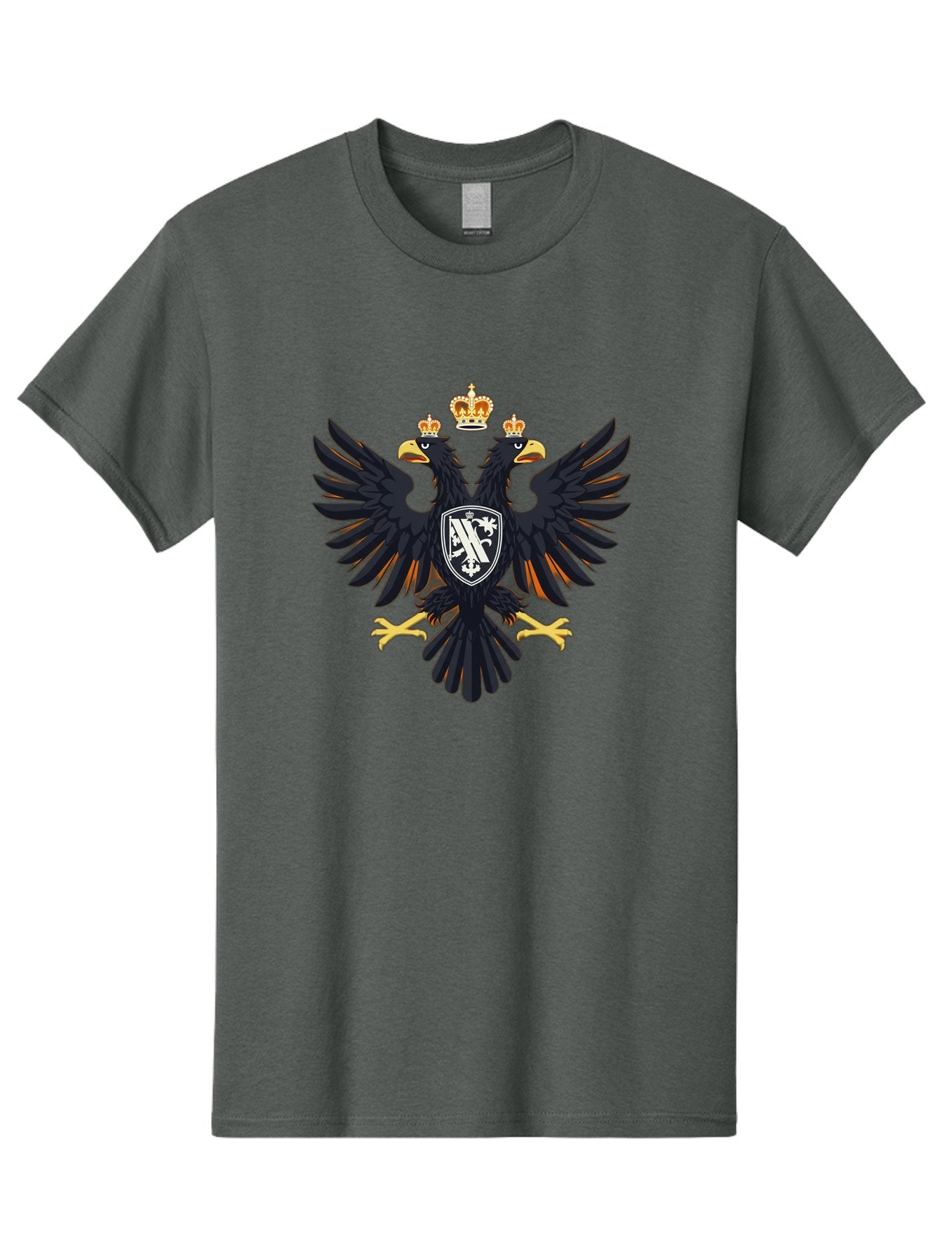 Double-Headed-Eagle-Coat-Of-Arms-1 Men'S Graphic Tee, 100% Cotton, Comfortable Casual Summer Wear, Machine Washable, Vintage Camera, Old Camera, Antique Camera, Black Camera, Classic Photography, Photography Equipment, Nostalgic Device, Bag408 9