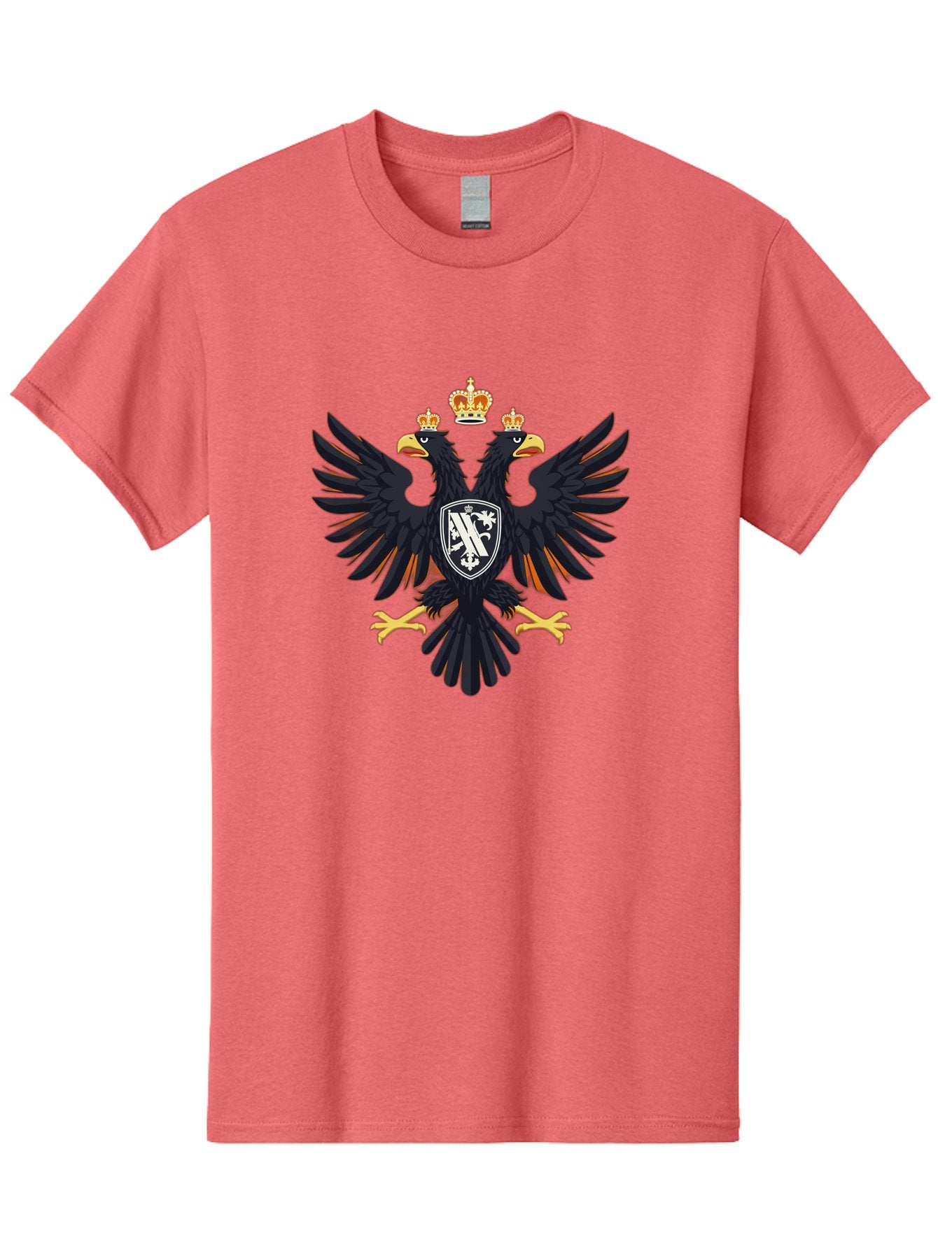Double-Headed-Eagle-Coat-Of-Arms-1 Men'S Graphic Tee, 100% Cotton, Comfortable Casual Summer Wear, Machine Washable, Vintage Camera, Old Camera, Antique Camera, Black Camera, Classic Photography, Photography Equipment, Nostalgic Device, Bag408 7