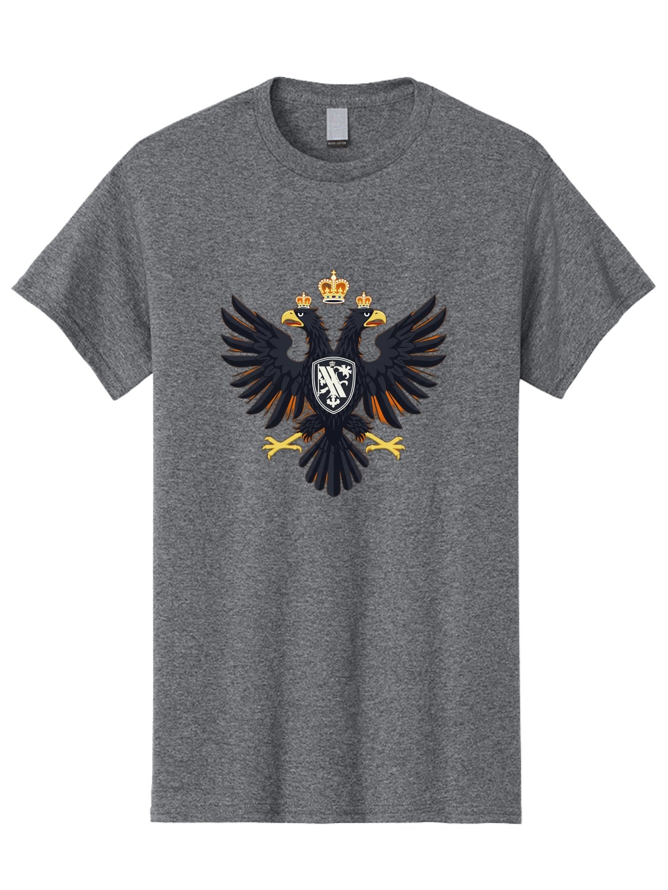 Double-Headed-Eagle-Coat-Of-Arms-1 Men'S Graphic Tee, 100% Cotton, Comfortable Casual Summer Wear, Machine Washable, Vintage Camera, Old Camera, Antique Camera, Black Camera, Classic Photography, Photography Equipment, Nostalgic Device, Bag408 6
