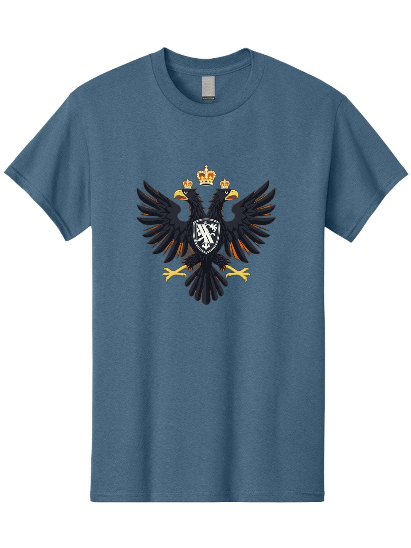 Double-Headed-Eagle-Coat-Of-Arms-1 Men'S Graphic Tee, 100% Cotton, Comfortable Casual Summer Wear, Machine Washable, Vintage Camera, Old Camera, Antique Camera, Black Camera, Classic Photography, Photography Equipment, Nostalgic Device, Bag408
