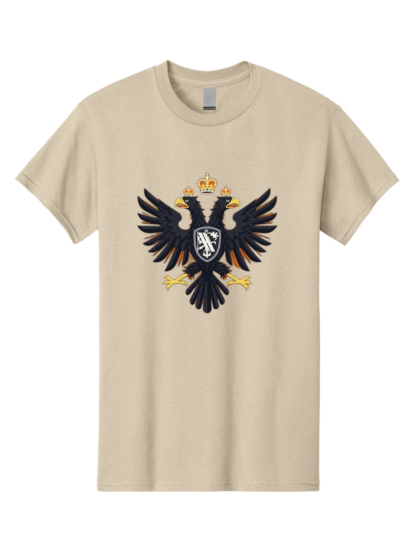Double-Headed-Eagle-Coat-Of-Arms-1 Men'S Graphic Tee, 100% Cotton, Comfortable Casual Summer Wear, Machine Washable, Vintage Camera, Old Camera, Antique Camera, Black Camera, Classic Photography, Photography Equipment, Nostalgic Device, Bag408 3