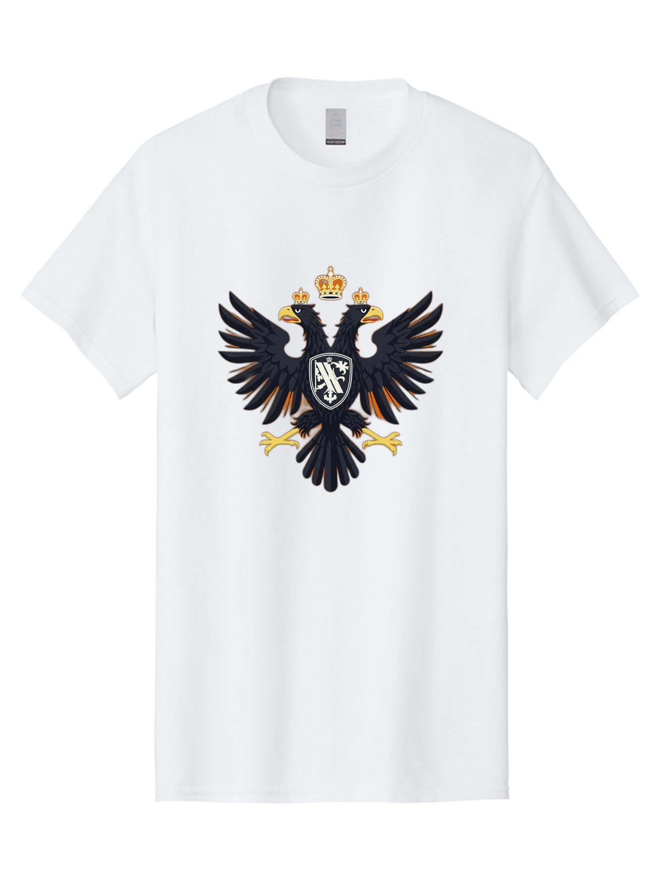 Double-Headed-Eagle-Coat-Of-Arms-1 Men'S Graphic Tee, 100% Cotton, Comfortable Casual Summer Wear, Machine Washable, Vintage Camera, Old Camera, Antique Camera, Black Camera, Classic Photography, Photography Equipment, Nostalgic Device, Bag408 15