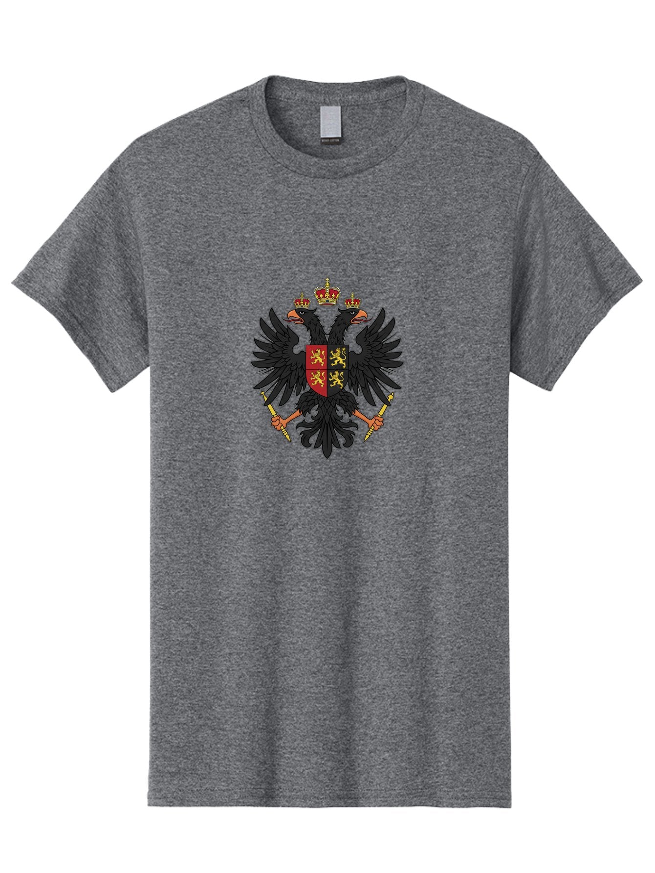 Double-Headed-Eagle-Coat-Of-Arms Men'S Graphic Tee, 100% Cotton, Comfortable Casual Summer Wear, Machine Washable, Vintage Camera, Old Camera, Antique Camera, Black Camera, Classic Photography, Photography Equipment, Nostalgic Device, Bag409 8