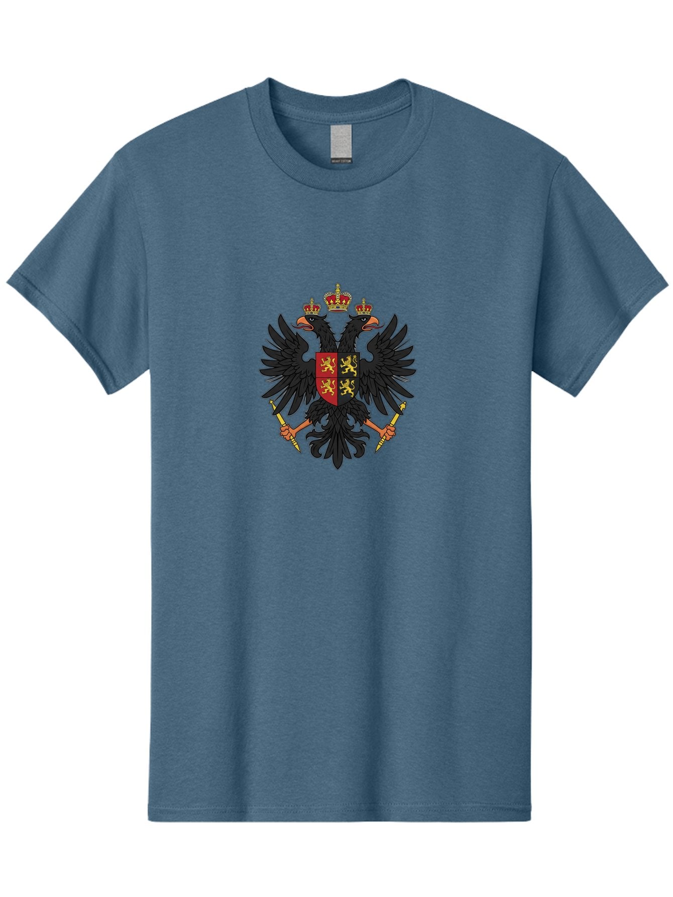 Double-Headed-Eagle-Coat-Of-Arms Men'S Graphic Tee, 100% Cotton, Comfortable Casual Summer Wear, Machine Washable, Vintage Camera, Old Camera, Antique Camera, Black Camera, Classic Photography, Photography Equipment, Nostalgic Device, Bag409