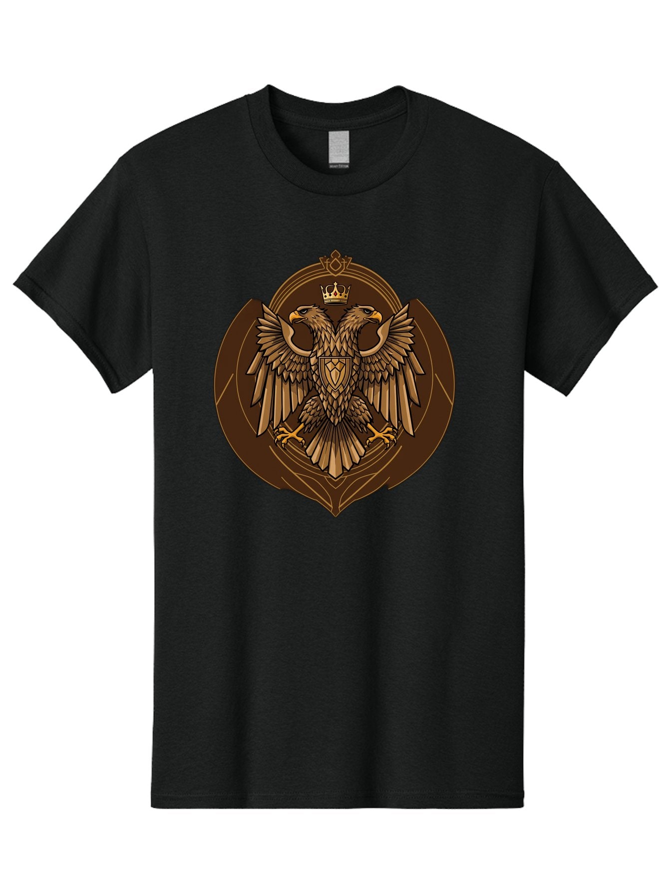Double-Headed-Eagle-Crest Men'S Graphic Tee, 100% Cotton, Comfortable Casual Summer Wear, Machine Washable, Vintage Camera, Old Camera, Antique Camera, Black Camera, Classic Photography, Photography Equipment, Nostalgic Device, Film Camera, Bag410 8