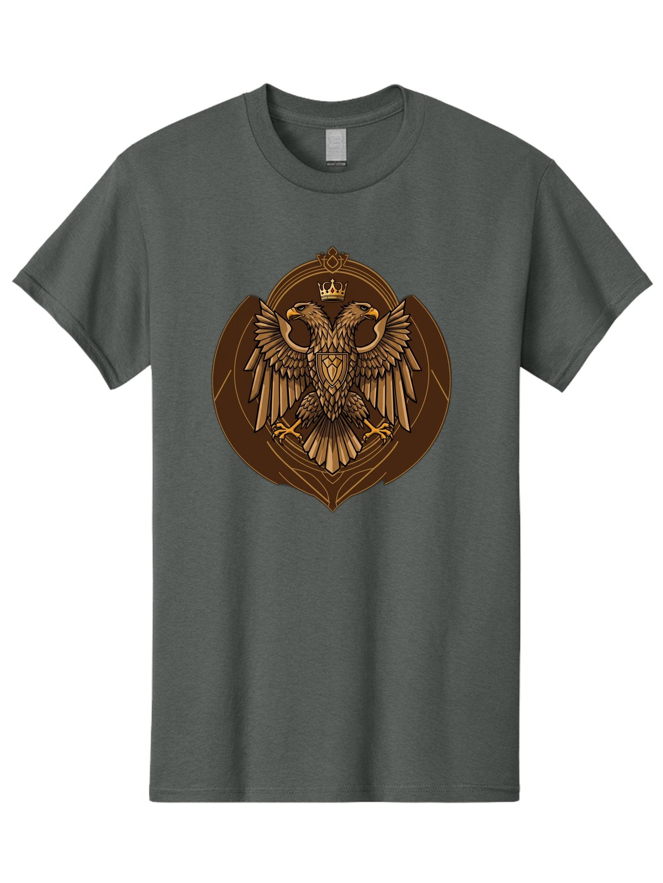 Double-Headed-Eagle-Crest Men'S Graphic Tee, 100% Cotton, Comfortable Casual Summer Wear, Machine Washable, Vintage Camera, Old Camera, Antique Camera, Black Camera, Classic Photography, Photography Equipment, Nostalgic Device, Film Camera, Bag410