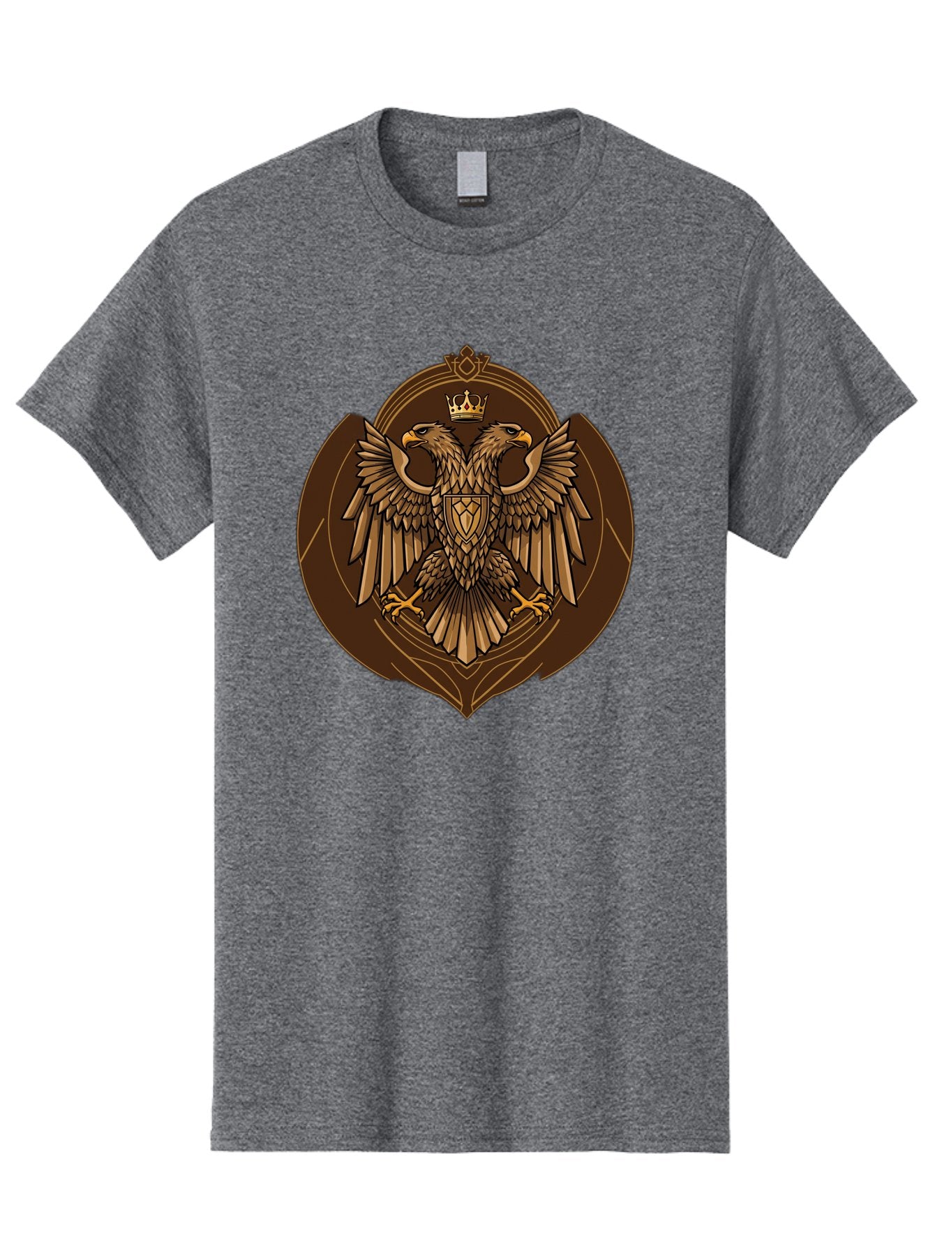 Double-Headed-Eagle-Crest Men'S Graphic Tee, 100% Cotton, Comfortable Casual Summer Wear, Machine Washable, Vintage Camera, Old Camera, Antique Camera, Black Camera, Classic Photography, Photography Equipment, Nostalgic Device, Film Camera, Bag410 15