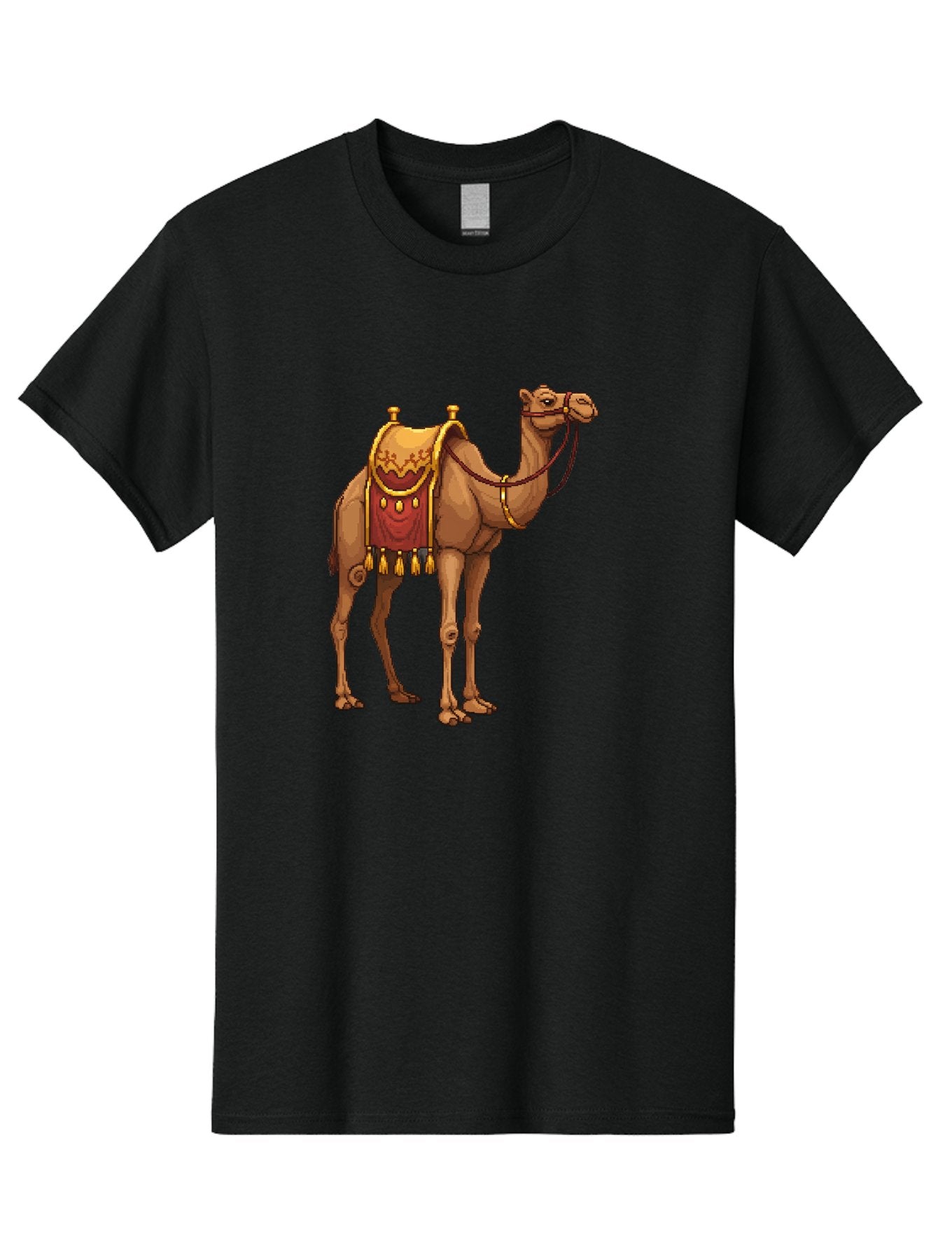 Dromedary-Camel Men'S Graphic Tee, 100% Cotton, Comfortable Casual Summer Wear, Machine Washable, Vintage Camera, Old Camera, Antique Camera, Black Camera, Classic Photography, Photography Equipment, Nostalgic Device, Film Camera, Camera Art Bag417 15