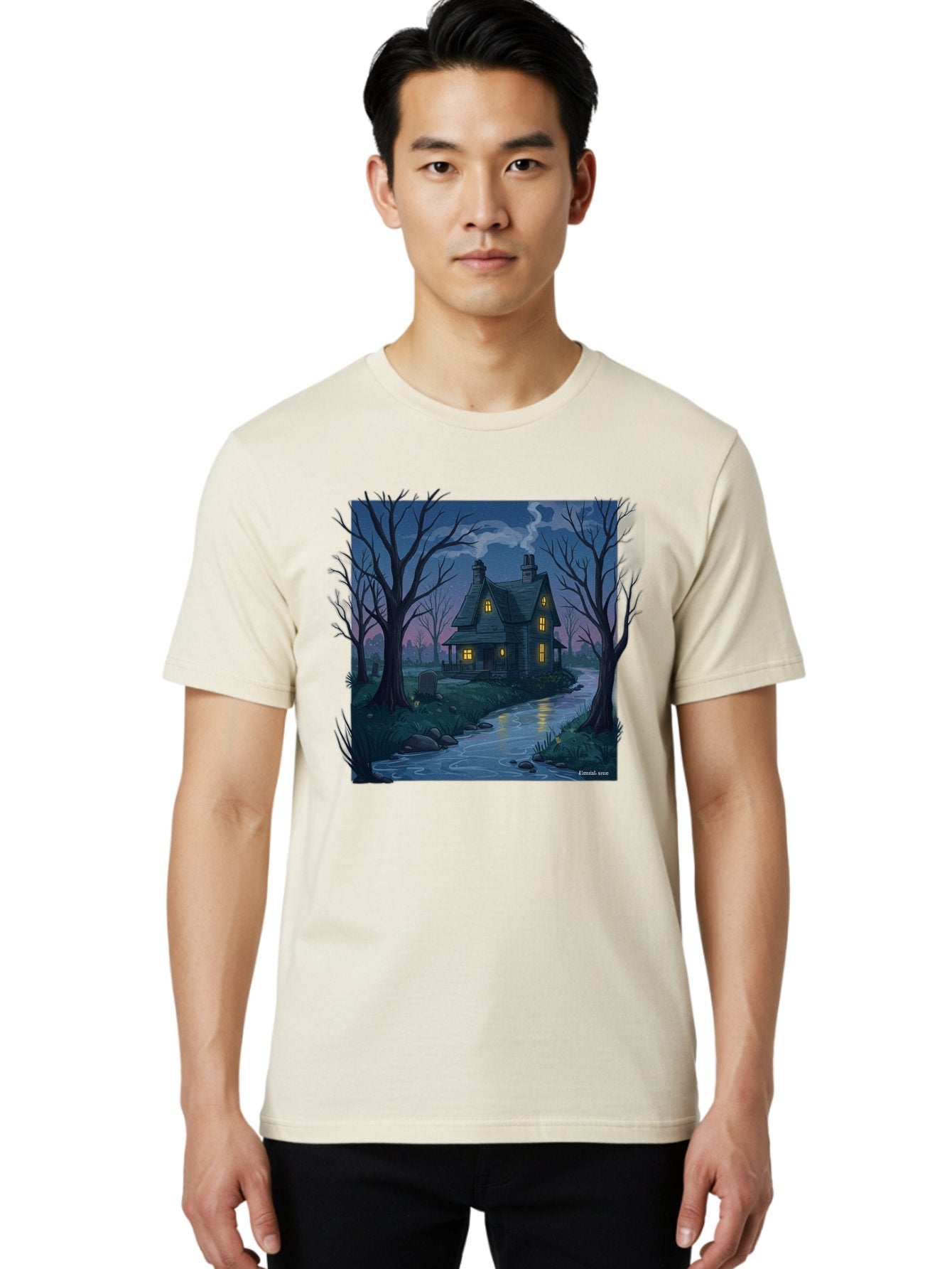 Eerie-Scene Men'S Graphic Tee, 100% Cotton, Comfortable Casual Summer Wear, Machine Washable, Vintage Camera, Old Camera, Antique Camera, Black Camera, Classic Photography, Photography Equipment, Nostalgic Device, Film Camera, Camera Art Bag420 17