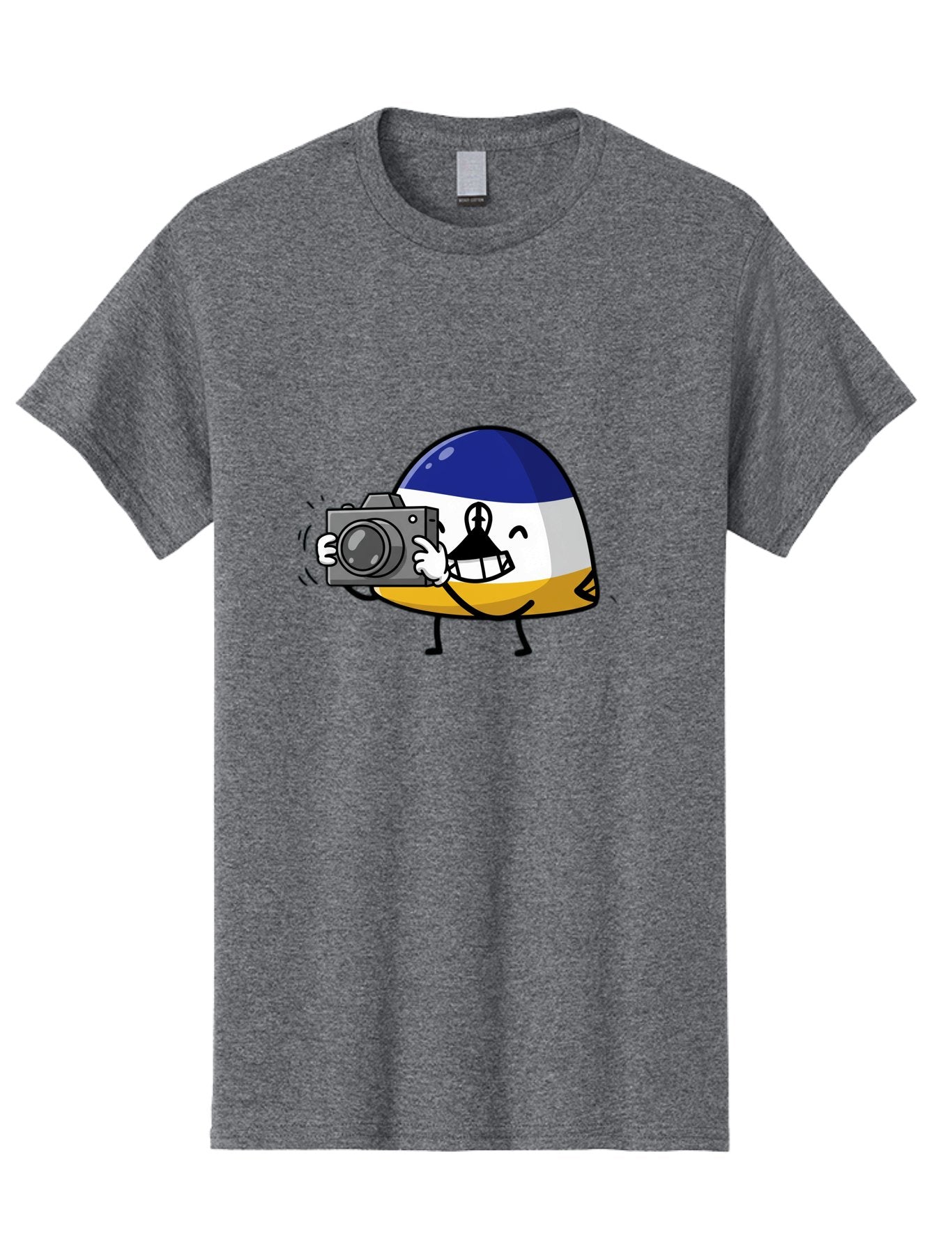 Egg-With-Camera Men'S Graphic Tee, 100% Cotton, Comfortable Casual Summer Wear, Machine Washable, Vintage Camera, Old Camera, Antique Camera, Black Camera, Classic Photography, Photography Equipment, Nostalgic Device, Film Camera, Camera Art Bag422 14
