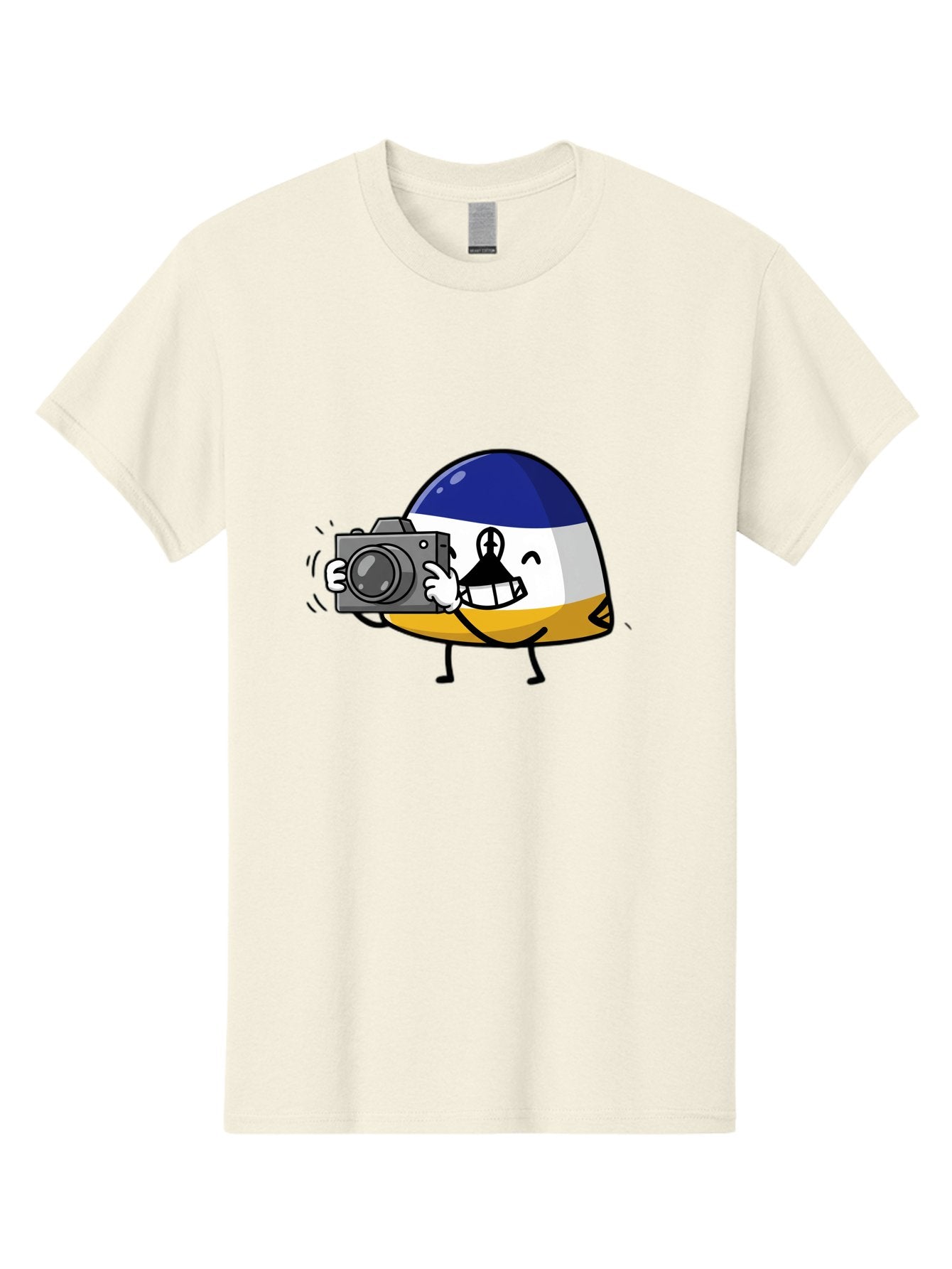 Egg-With-Camera Men'S Graphic Tee, 100% Cotton, Comfortable Casual Summer Wear, Machine Washable, Vintage Camera, Old Camera, Antique Camera, Black Camera, Classic Photography, Photography Equipment, Nostalgic Device, Film Camera, Camera Art Bag422 12