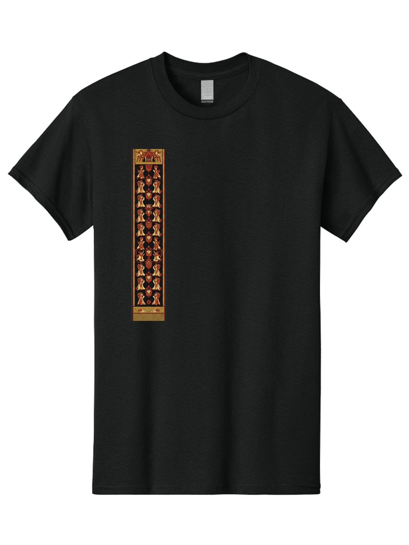 Egyptian-Hieroglyphic-Border Men'S Graphic Tee, 100% Cotton, Comfortable Casual Summer Wear, Machine Washable, Vintage Camera, Old Camera, Antique Camera, Black Camera, Classic Photography, Photography Equipment, Nostalgic Device, Film Camera, Bag423 9