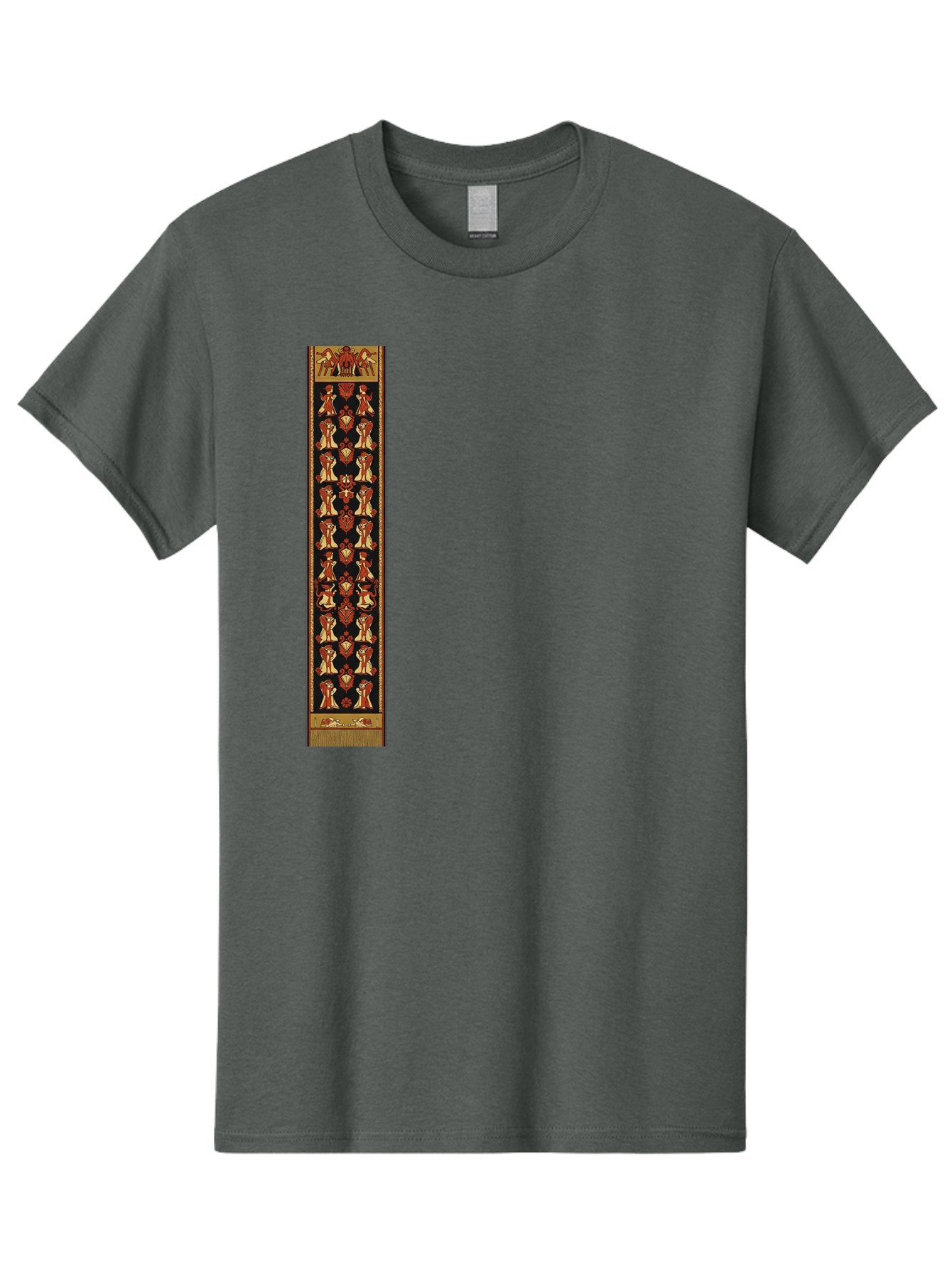 Egyptian-Hieroglyphic-Border Men'S Graphic Tee, 100% Cotton, Comfortable Casual Summer Wear, Machine Washable, Vintage Camera, Old Camera, Antique Camera, Black Camera, Classic Photography, Photography Equipment, Nostalgic Device, Film Camera, Bag423 15