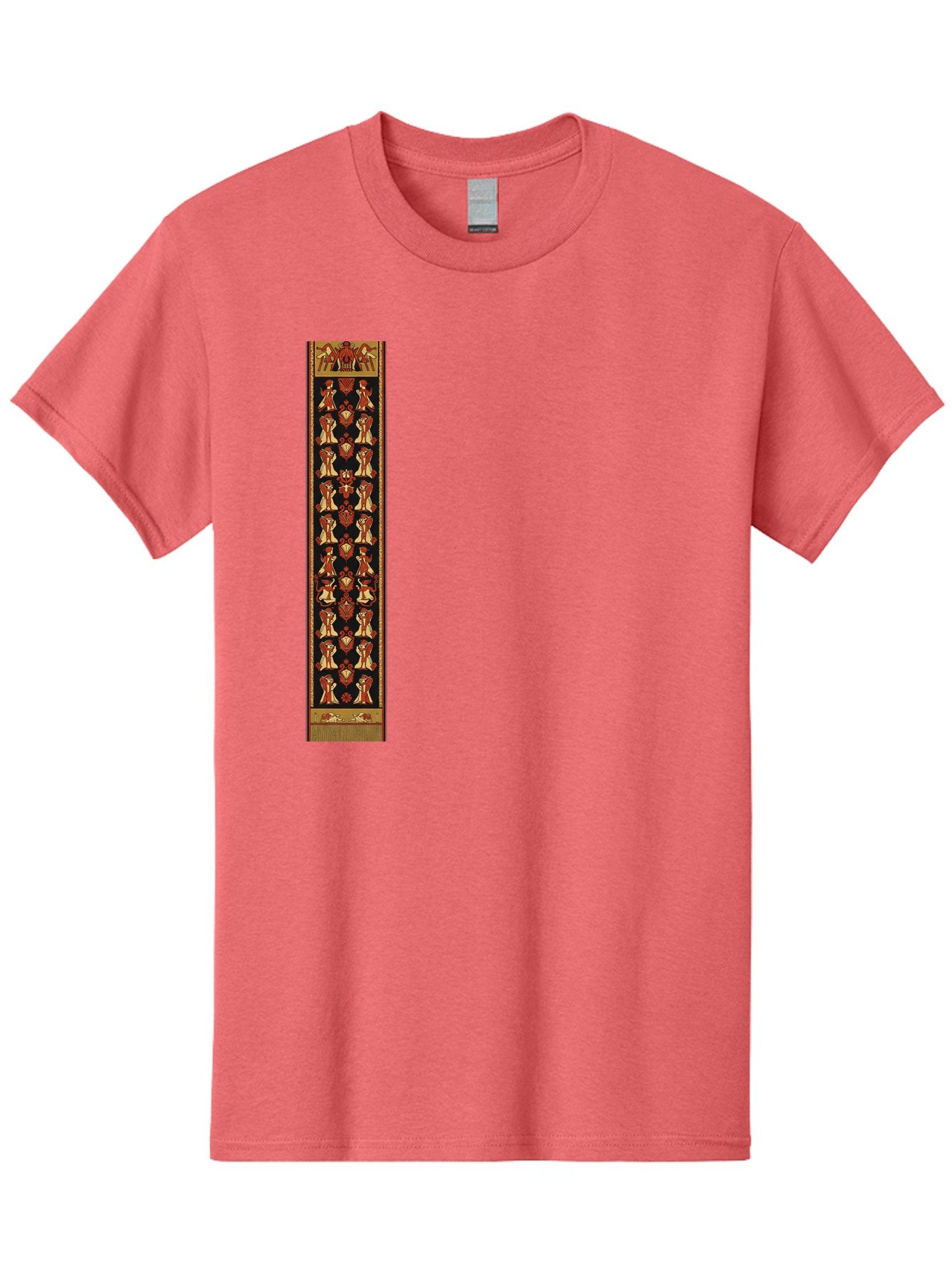 Egyptian-Hieroglyphic-Border Men'S Graphic Tee, 100% Cotton, Comfortable Casual Summer Wear, Machine Washable, Vintage Camera, Old Camera, Antique Camera, Black Camera, Classic Photography, Photography Equipment, Nostalgic Device, Film Camera, Bag423 12