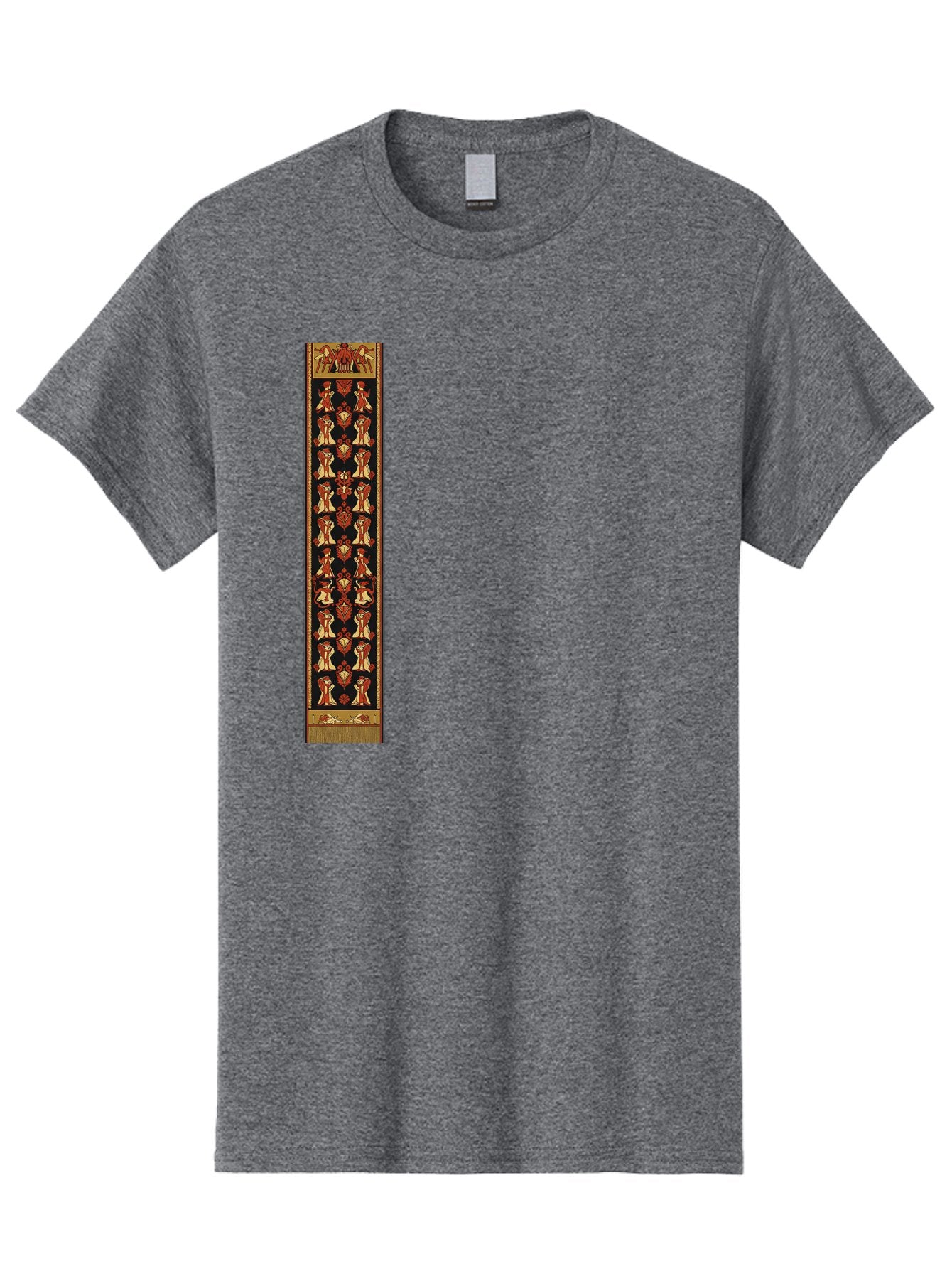 Egyptian-Hieroglyphic-Border Men'S Graphic Tee, 100% Cotton, Comfortable Casual Summer Wear, Machine Washable, Vintage Camera, Old Camera, Antique Camera, Black Camera, Classic Photography, Photography Equipment, Nostalgic Device, Film Camera, Bag423 8