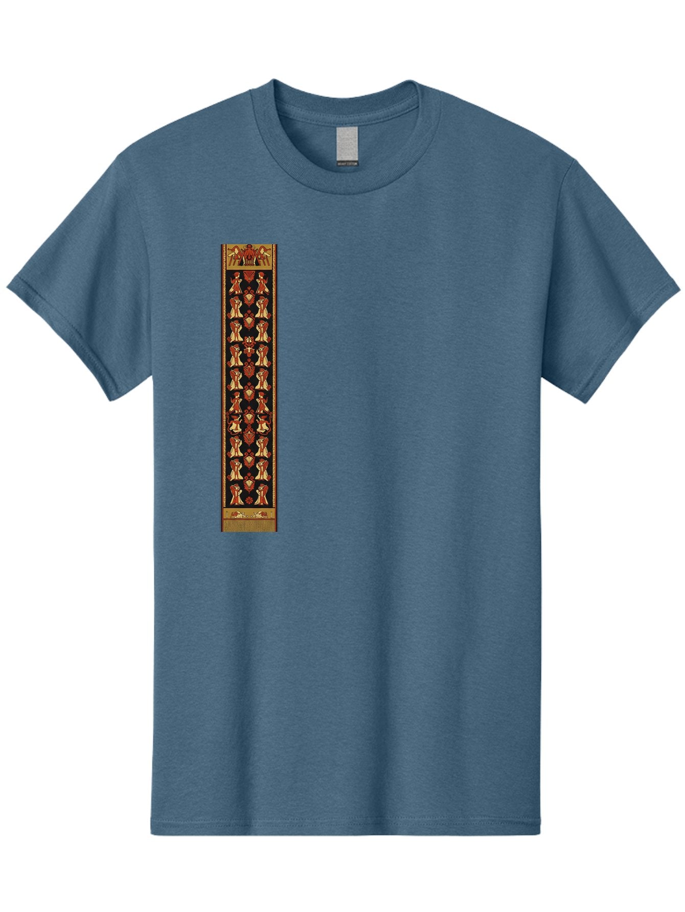Egyptian-Hieroglyphic-Border Men'S Graphic Tee, 100% Cotton, Comfortable Casual Summer Wear, Machine Washable, Vintage Camera, Old Camera, Antique Camera, Black Camera, Classic Photography, Photography Equipment, Nostalgic Device, Film Camera, Bag423 4