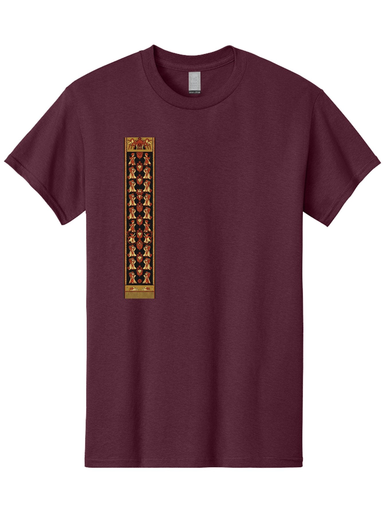 Egyptian-Hieroglyphic-Border Men'S Graphic Tee, 100% Cotton, Comfortable Casual Summer Wear, Machine Washable, Vintage Camera, Old Camera, Antique Camera, Black Camera, Classic Photography, Photography Equipment, Nostalgic Device, Film Camera, Bag423 14