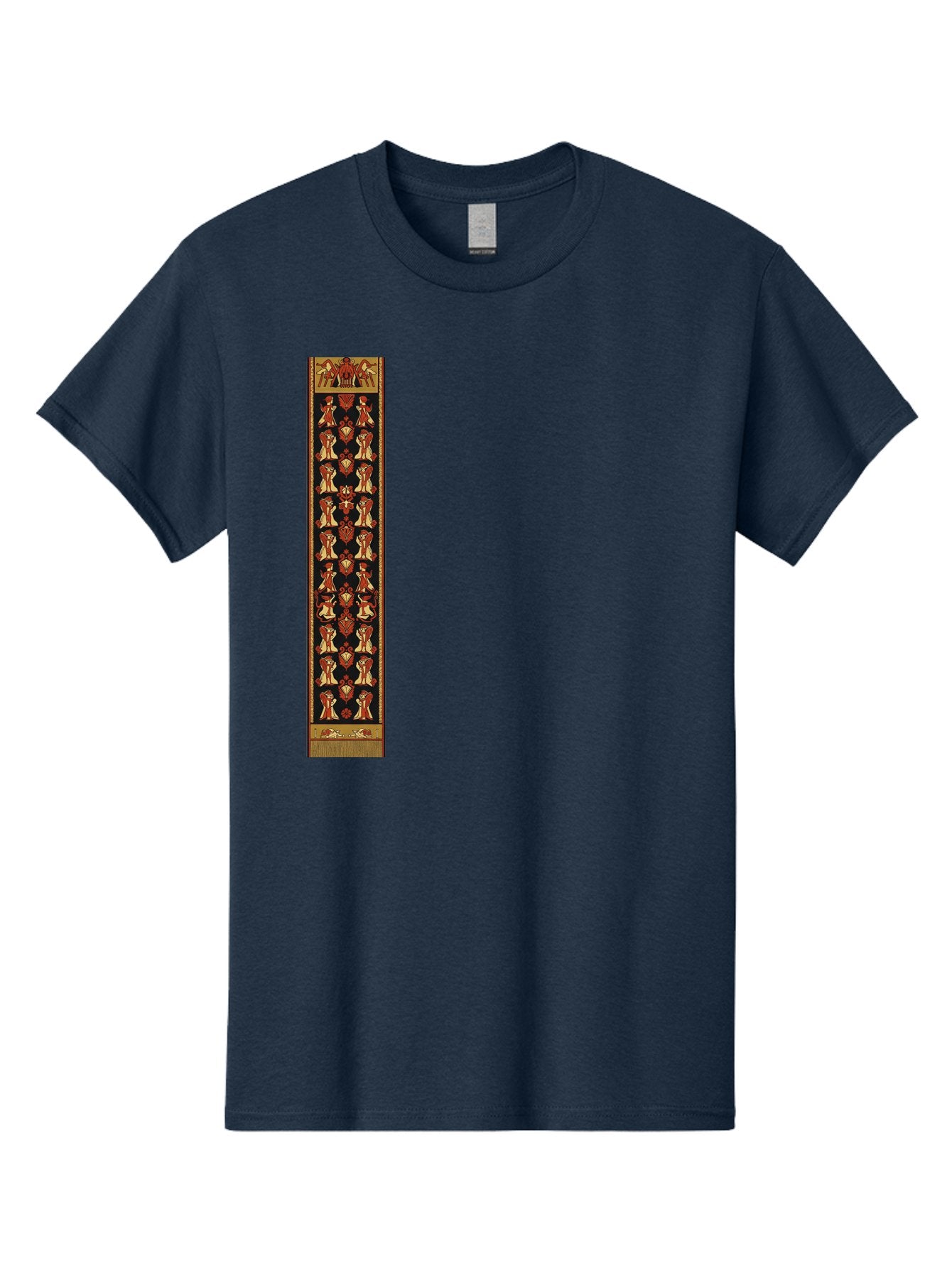 Egyptian-Hieroglyphic-Border Men'S Graphic Tee, 100% Cotton, Comfortable Casual Summer Wear, Machine Washable, Vintage Camera, Old Camera, Antique Camera, Black Camera, Classic Photography, Photography Equipment, Nostalgic Device, Film Camera, Bag423 5