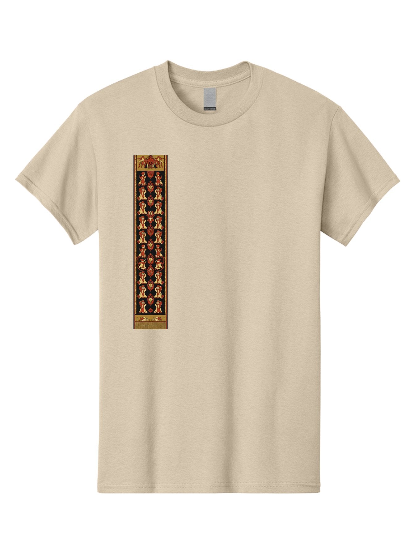 Egyptian-Hieroglyphic-Border Men'S Graphic Tee, 100% Cotton, Comfortable Casual Summer Wear, Machine Washable, Vintage Camera, Old Camera, Antique Camera, Black Camera, Classic Photography, Photography Equipment, Nostalgic Device, Film Camera, Bag423 6