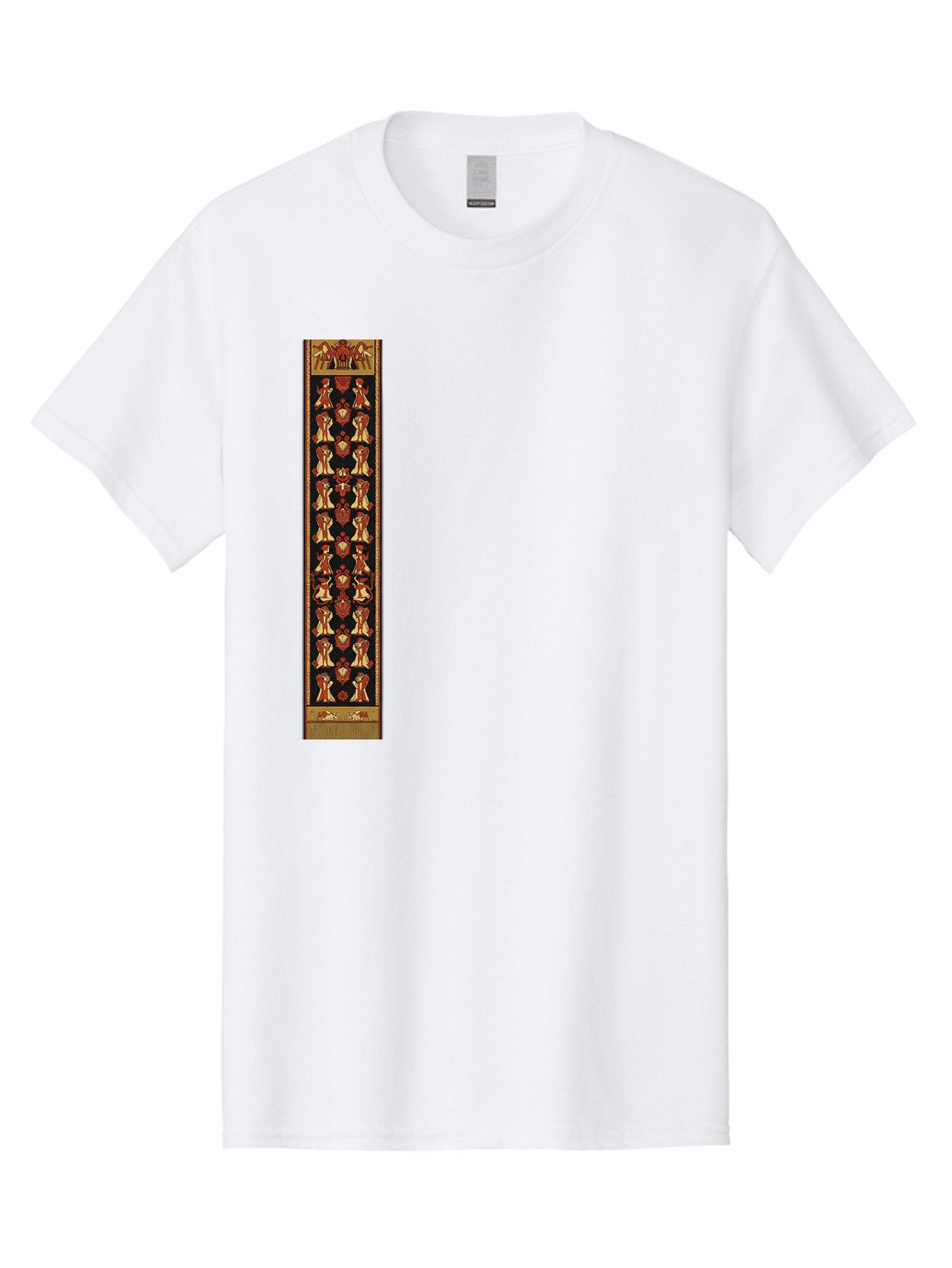 Egyptian-Hieroglyphic-Border Men'S Graphic Tee, 100% Cotton, Comfortable Casual Summer Wear, Machine Washable, Vintage Camera, Old Camera, Antique Camera, Black Camera, Classic Photography, Photography Equipment, Nostalgic Device, Film Camera, Bag423 3