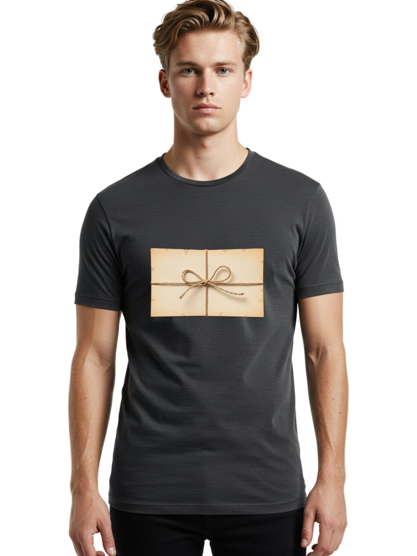 Envelope-With-Twine Men'S Graphic Tee, 100% Cotton, Comfortable Casual Summer Wear, Machine Washable, Vintage Camera, Old Camera, Antique Camera, Black Camera, Classic Photography, Photography Equipment, Nostalgic Device, Film Camera, Bag426 22