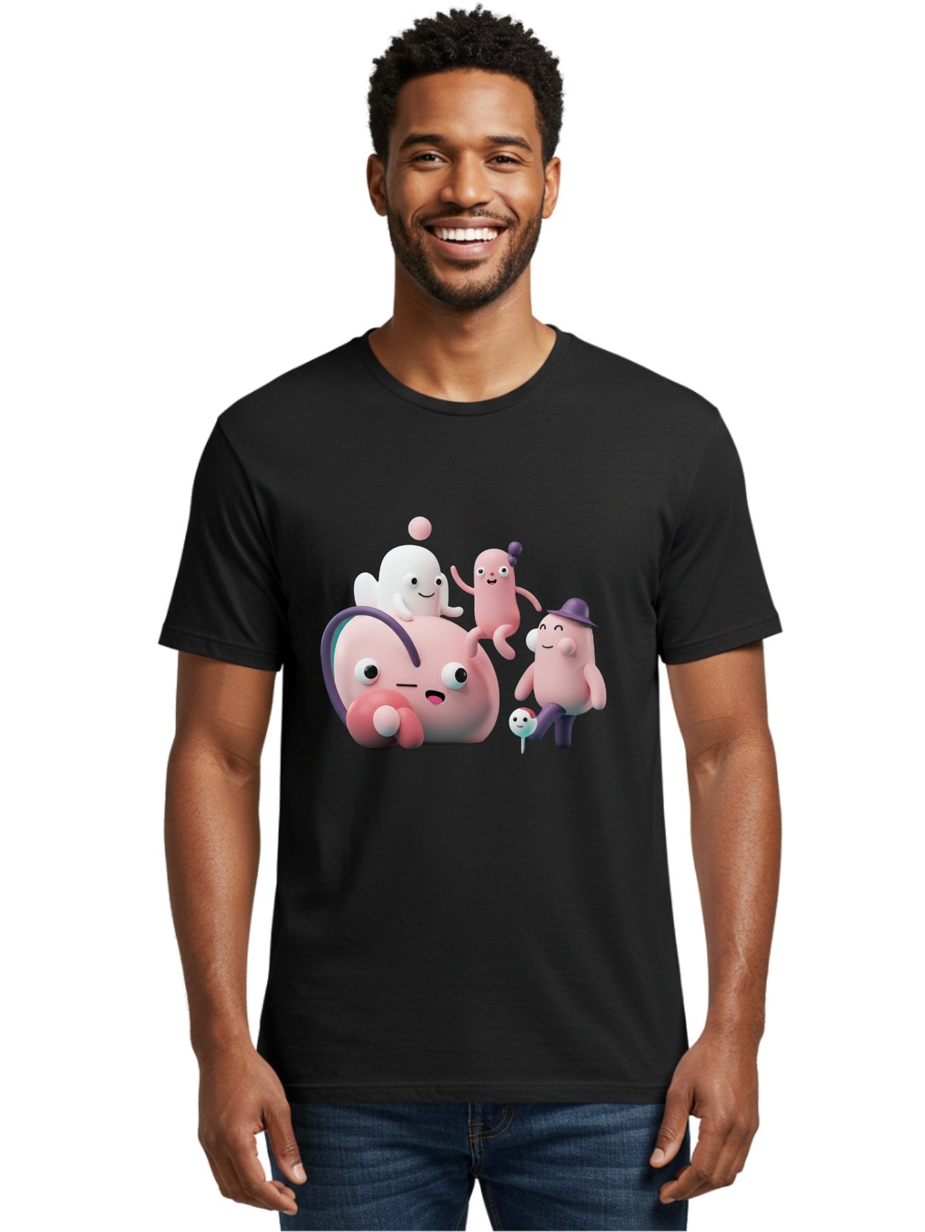 Fall-Guys-Characters Men'S Graphic Tee, 100% Cotton, Comfortable Casual Summer Wear, Machine Washable, Vintage Camera, Old Camera, Antique Camera, Black Camera, Classic Photography, Photography Equipment, Nostalgic Device, Film Camera, Bag434 17