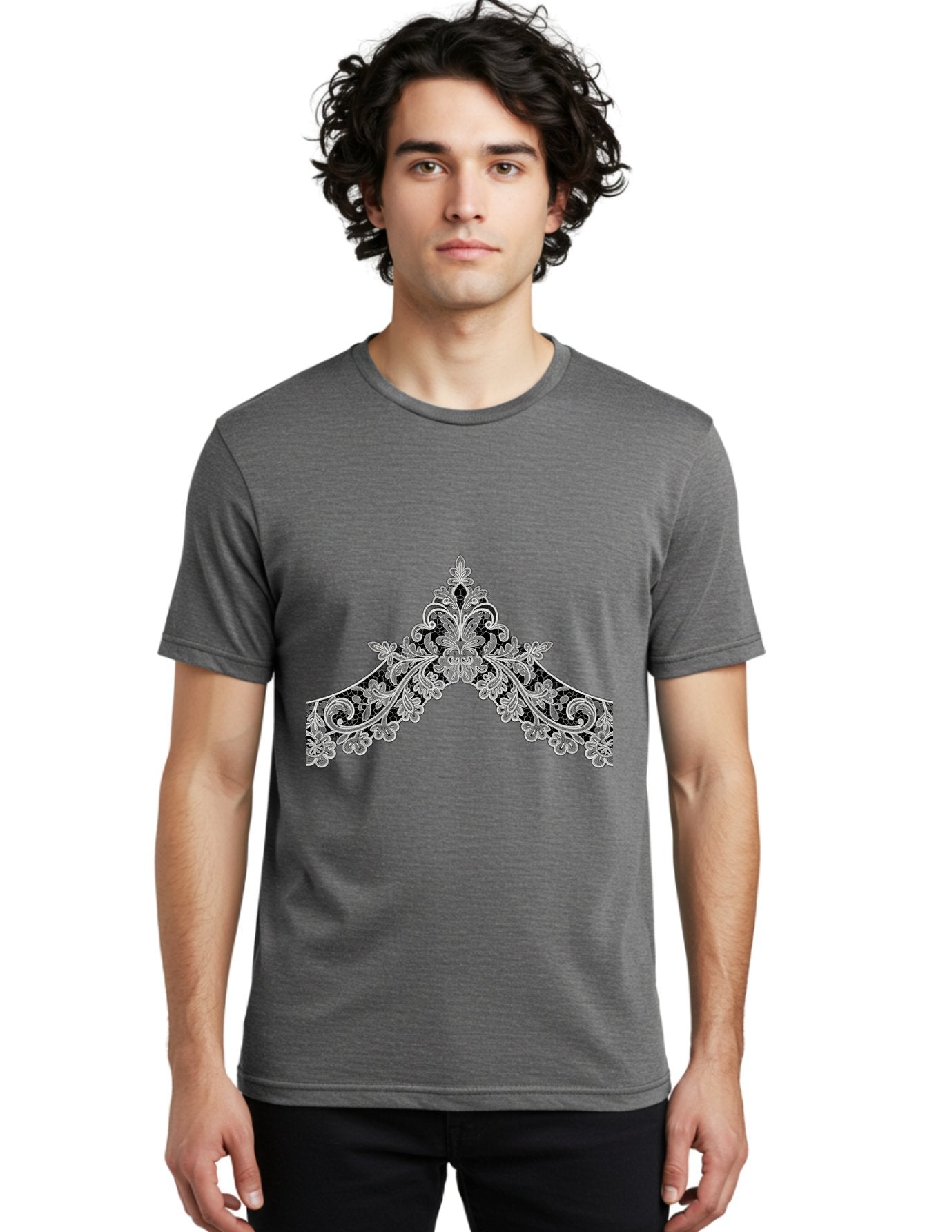 Fleur-De-Lis-Ornament Men'S Graphic Tee, 100% Cotton, Comfortable Casual Summer Wear, Machine Washable, Vintage Camera, Old Camera, Antique Camera, Black Camera, Classic Photography, Photography Equipment, Nostalgic Device, Film Camera, Bag445 16