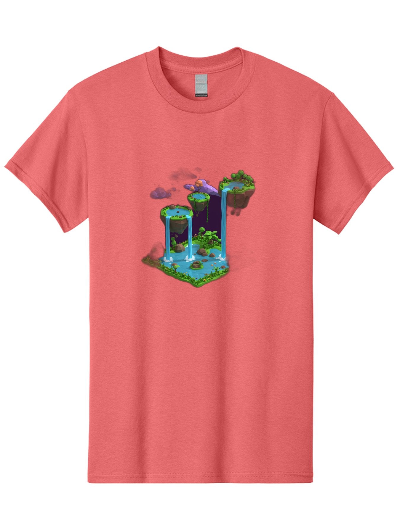 Floating-Islands-Waterfall Men'S Graphic Tee, 100% Cotton, Comfortable Casual Summer Wear, Machine Washable, Vintage Camera, Old Camera, Antique Camera, Black Camera, Classic Photography, Photography Equipment, Nostalgic Device, Film Camera, Bag449 3