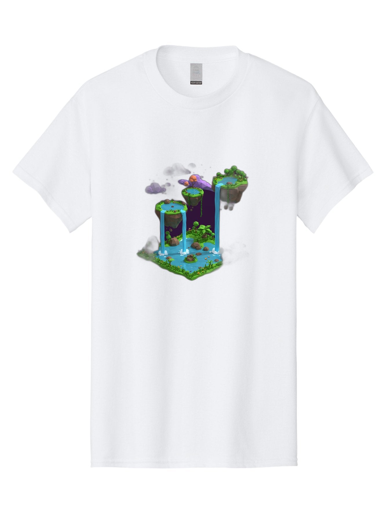 Floating-Islands-Waterfall Men'S Graphic Tee, 100% Cotton, Comfortable Casual Summer Wear, Machine Washable, Vintage Camera, Old Camera, Antique Camera, Black Camera, Classic Photography, Photography Equipment, Nostalgic Device, Film Camera, Bag449 4