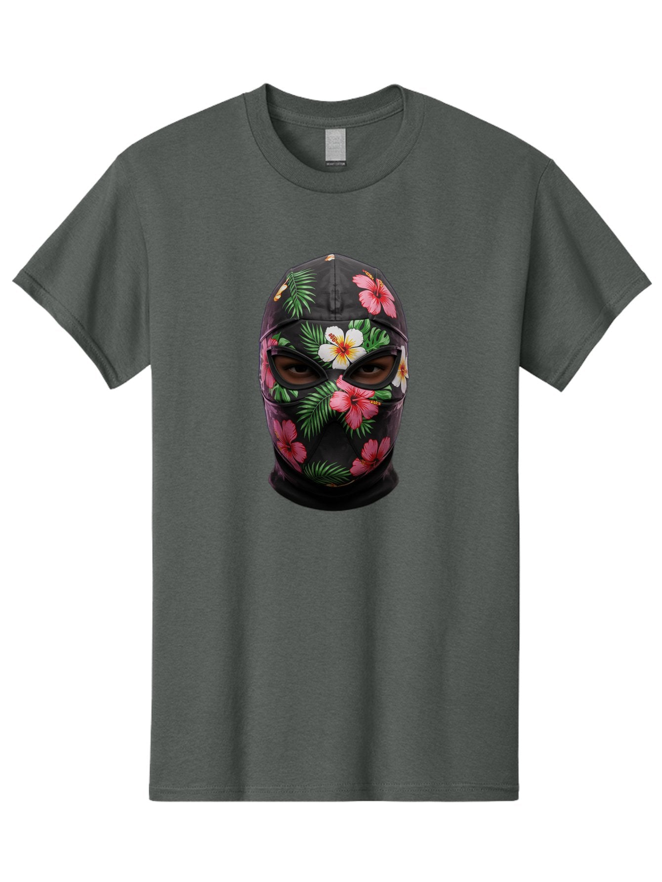 Floral-Balaclava-Mask Men'S Graphic Tee, 100% Cotton, Comfortable Casual Summer Wear, Machine Washable, Vintage Camera, Old Camera, Antique Camera, Black Camera, Classic Photography, Photography Equipment, Nostalgic Device, Film Camera, Bag456 10