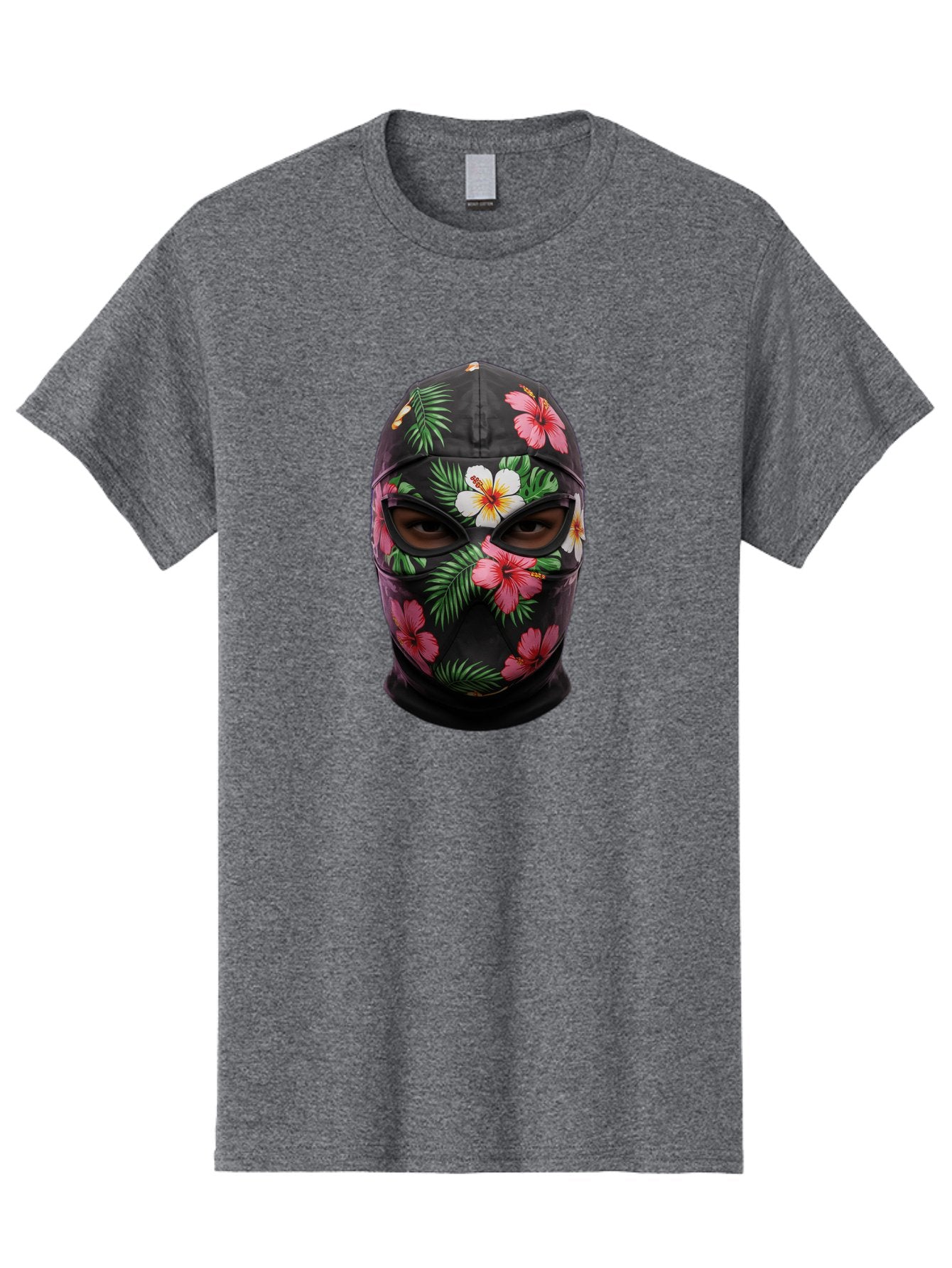 Floral-Balaclava-Mask Men'S Graphic Tee, 100% Cotton, Comfortable Casual Summer Wear, Machine Washable, Vintage Camera, Old Camera, Antique Camera, Black Camera, Classic Photography, Photography Equipment, Nostalgic Device, Film Camera, Bag456 6