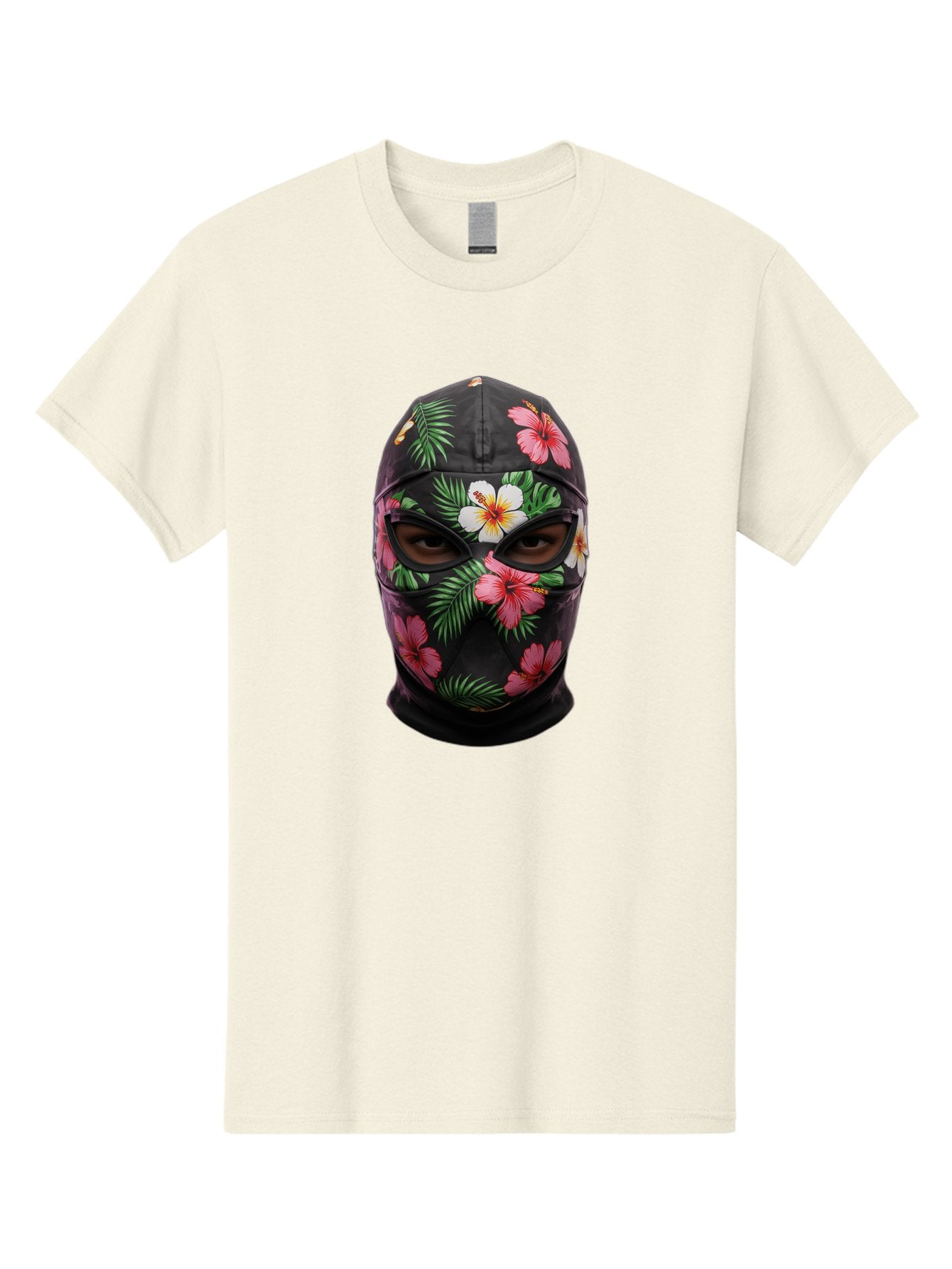 Floral-Balaclava-Mask Men'S Graphic Tee, 100% Cotton, Comfortable Casual Summer Wear, Machine Washable, Vintage Camera, Old Camera, Antique Camera, Black Camera, Classic Photography, Photography Equipment, Nostalgic Device, Film Camera, Bag456 11