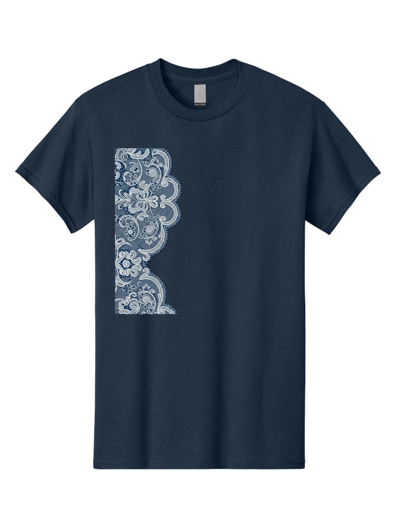 Floral-Lace-Border Men'S Graphic Tee, 100% Cotton, Comfortable Casual Summer Wear, Machine Washable, Vintage Camera, Old Camera, Antique Camera, Black Camera, Classic Photography, Photography Equipment, Nostalgic Device, Film Camera, Bag460 15