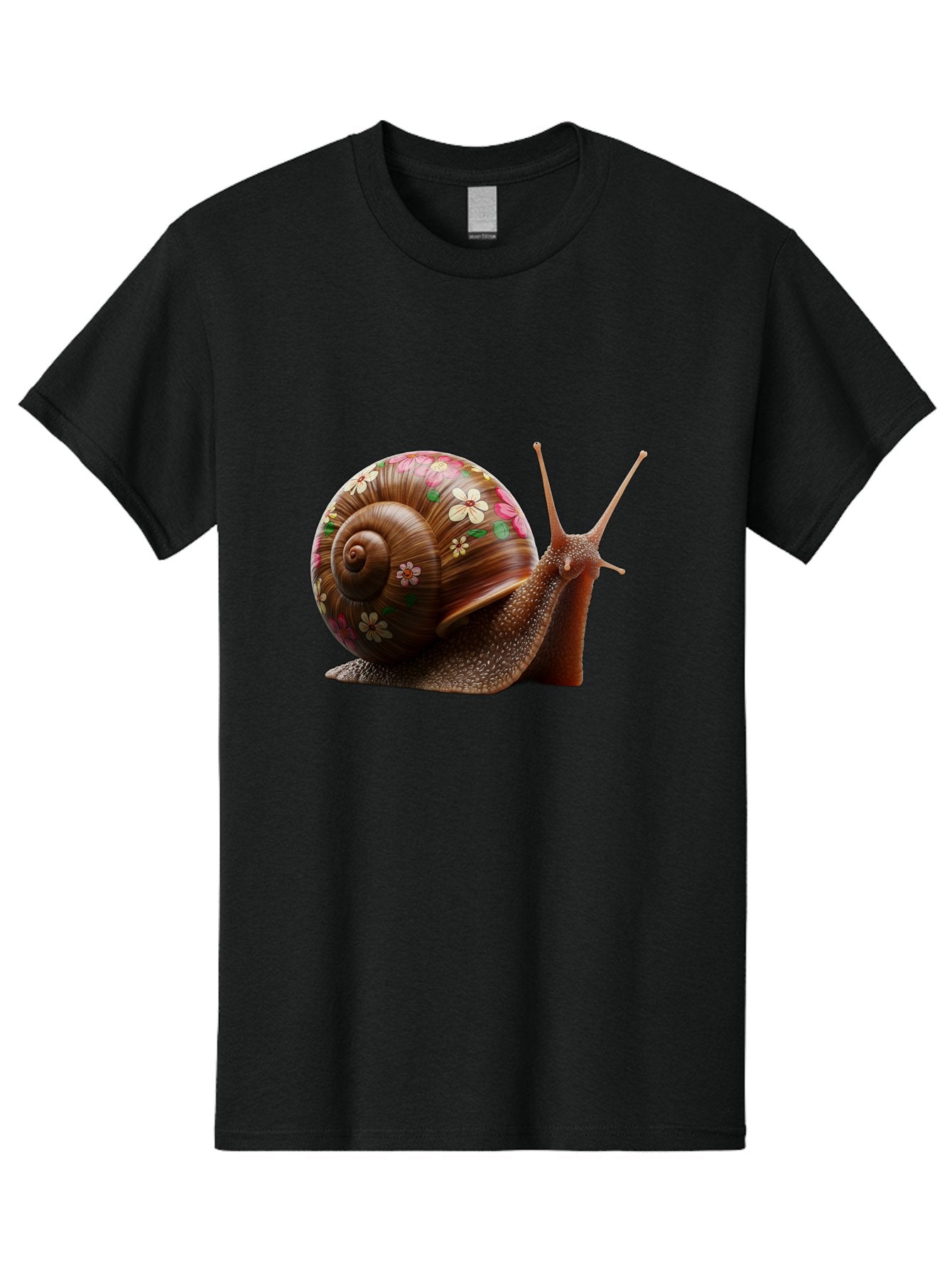 Floral-Snail-1 Men'S Graphic Tee, 100% Cotton, Comfortable Casual Summer Wear, Machine Washable, Vintage Camera, Old Camera, Antique Camera, Black Camera, Classic Photography, Photography Equipment, Nostalgic Device, Film Camera, Camera Art Bag463 4