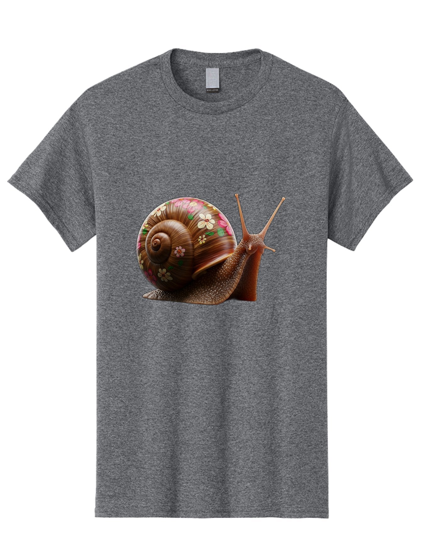 Floral-Snail-1 Men'S Graphic Tee, 100% Cotton, Comfortable Casual Summer Wear, Machine Washable, Vintage Camera, Old Camera, Antique Camera, Black Camera, Classic Photography, Photography Equipment, Nostalgic Device, Film Camera, Camera Art Bag463 7