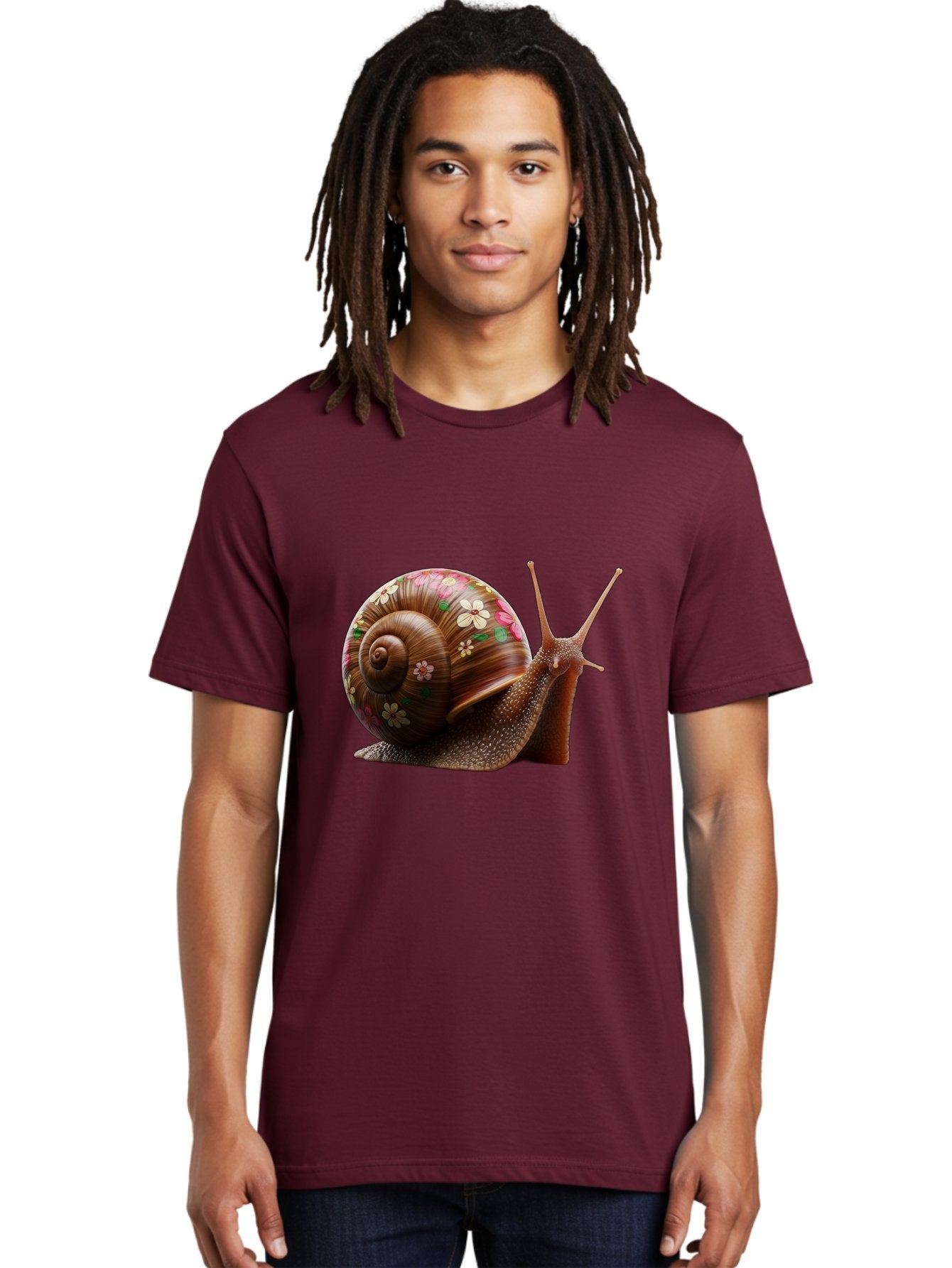 Floral-Snail-1 Men'S Graphic Tee, 100% Cotton, Comfortable Casual Summer Wear, Machine Washable, Vintage Camera, Old Camera, Antique Camera, Black Camera, Classic Photography, Photography Equipment, Nostalgic Device, Film Camera, Camera Art Bag463 19
