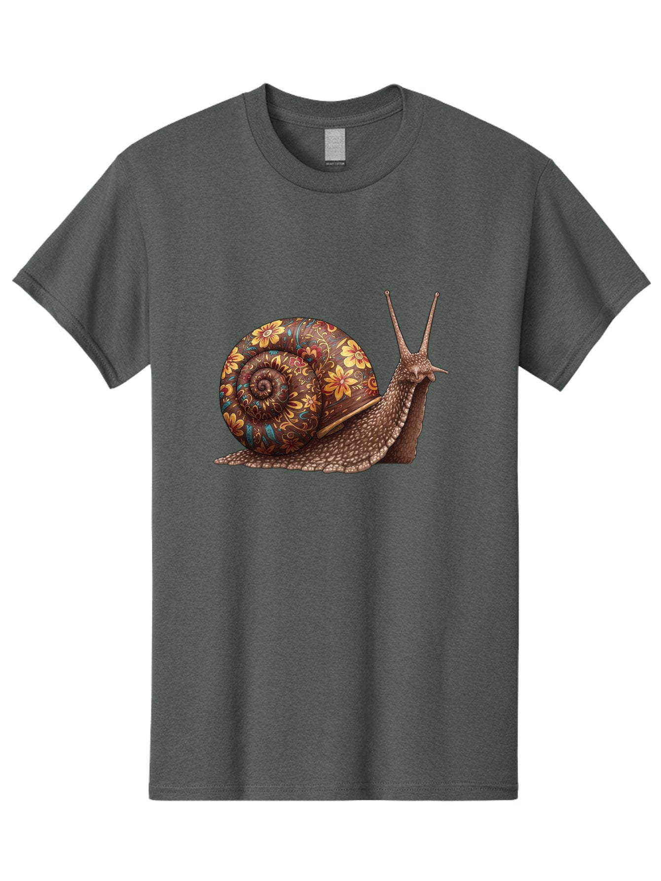 Floral-Snail-2 Men'S Graphic Tee, 100% Cotton, Comfortable Casual Summer Wear, Machine Washable, Vintage Camera, Old Camera, Antique Camera, Black Camera, Classic Photography, Photography Equipment, Nostalgic Device, Film Camera, Camera Art Bag464 14