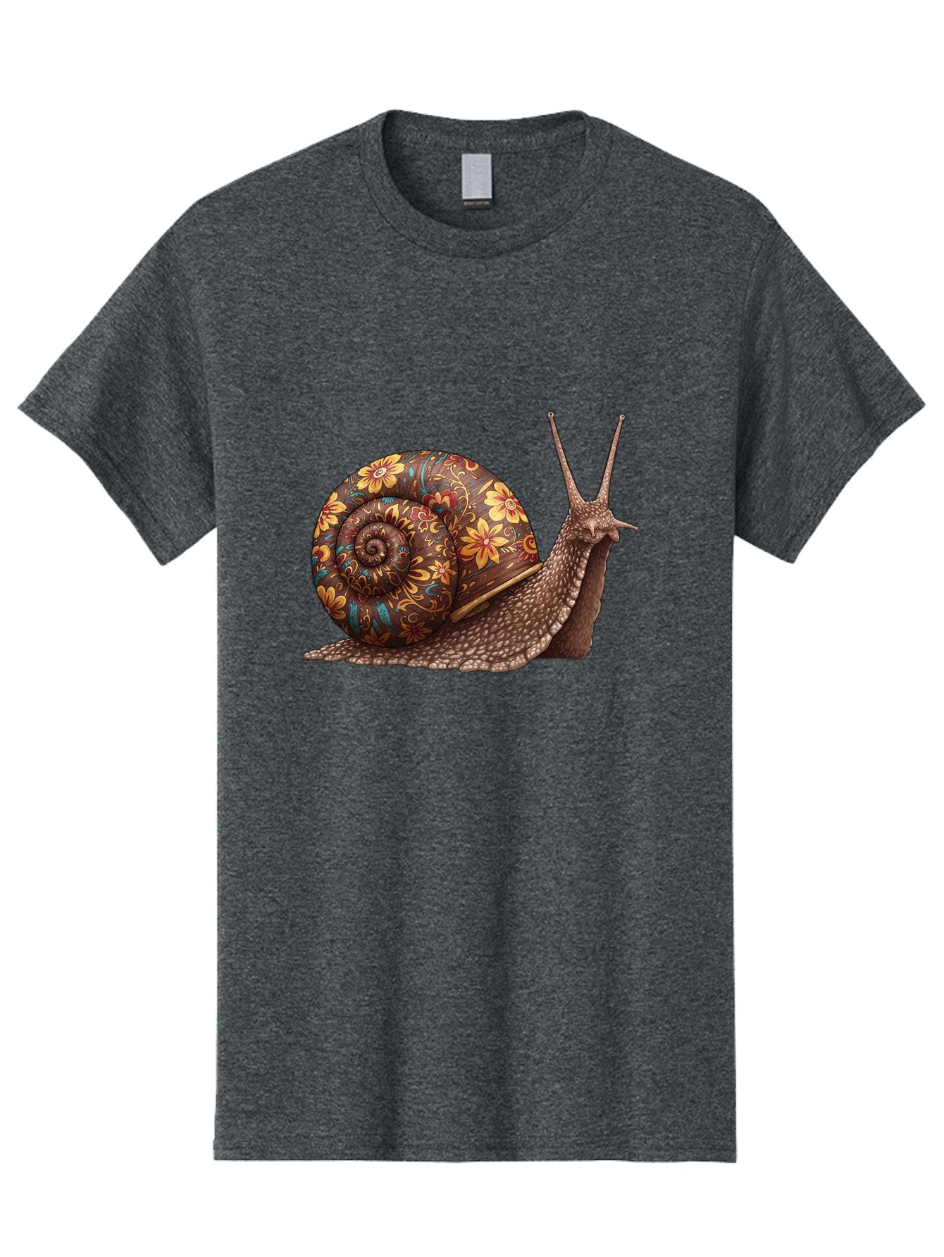 Floral-Snail-2 Men'S Graphic Tee, 100% Cotton, Comfortable Casual Summer Wear, Machine Washable, Vintage Camera, Old Camera, Antique Camera, Black Camera, Classic Photography, Photography Equipment, Nostalgic Device, Film Camera, Camera Art Bag464 4
