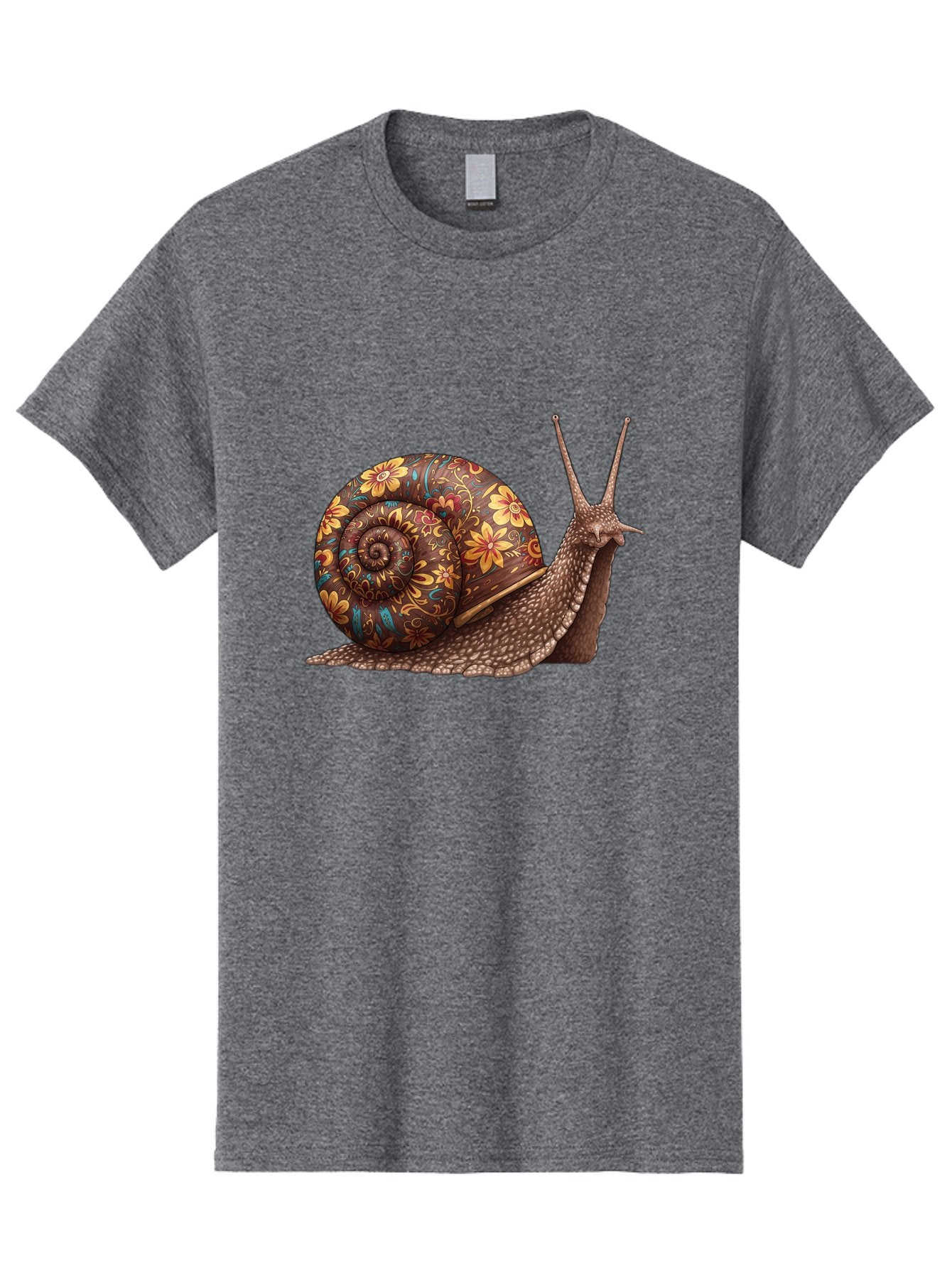 Floral-Snail-2 Men'S Graphic Tee, 100% Cotton, Comfortable Casual Summer Wear, Machine Washable, Vintage Camera, Old Camera, Antique Camera, Black Camera, Classic Photography, Photography Equipment, Nostalgic Device, Film Camera, Camera Art Bag464