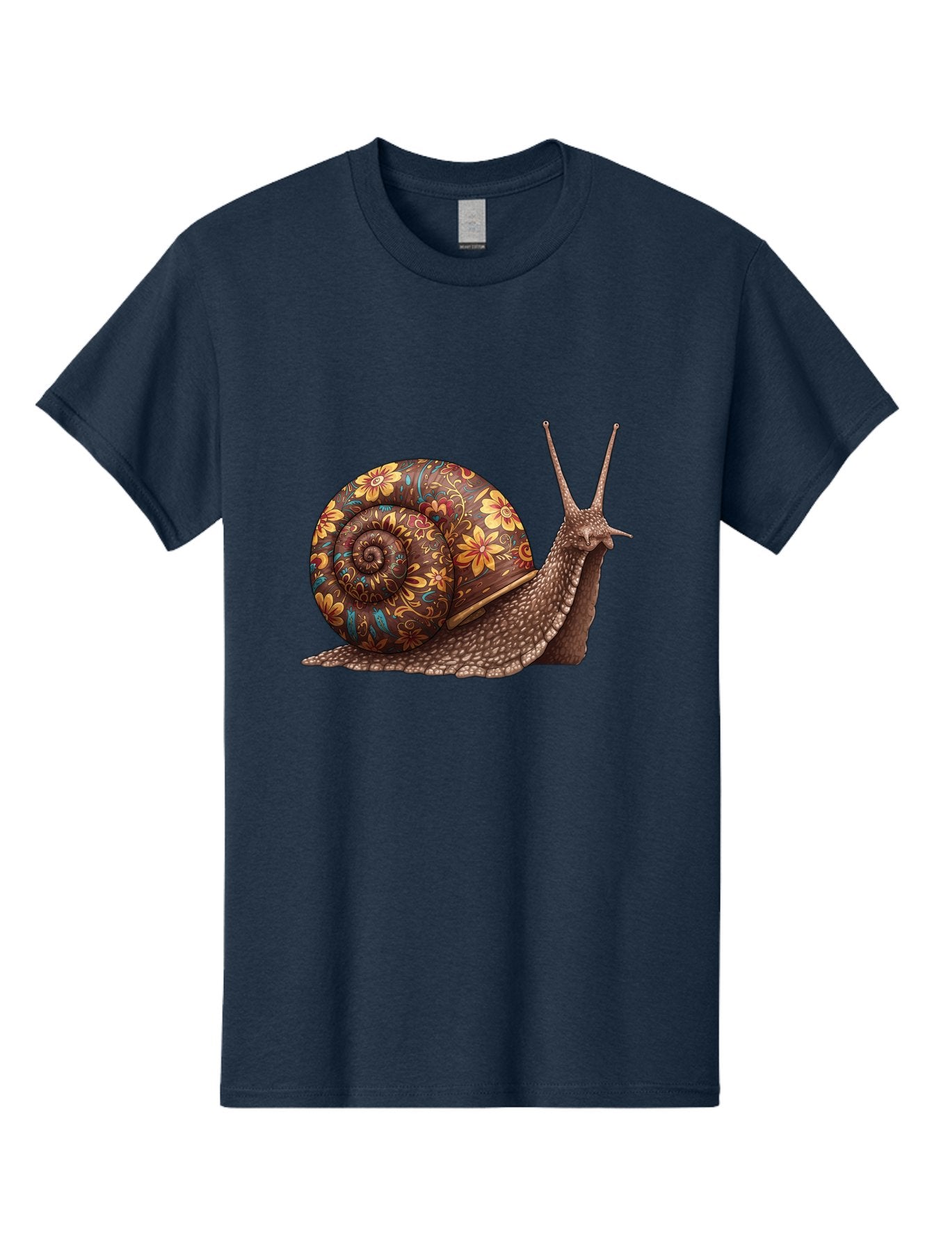 Floral-Snail-2 Men'S Graphic Tee, 100% Cotton, Comfortable Casual Summer Wear, Machine Washable, Vintage Camera, Old Camera, Antique Camera, Black Camera, Classic Photography, Photography Equipment, Nostalgic Device, Film Camera, Camera Art Bag464 11