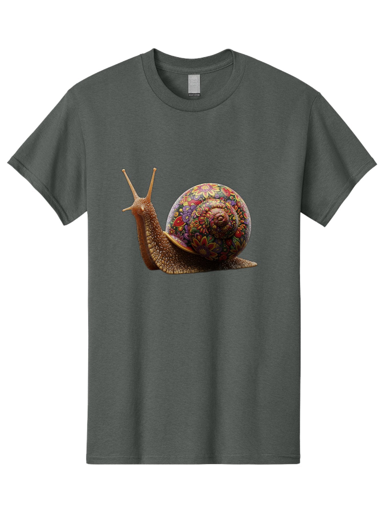 Floral-Snail-3 Men'S Graphic Tee, 100% Cotton, Comfortable Casual Summer Wear, Machine Washable, Vintage Camera, Old Camera, Antique Camera, Black Camera, Classic Photography, Photography Equipment, Nostalgic Device, Film Camera, Camera Art Bag465 5