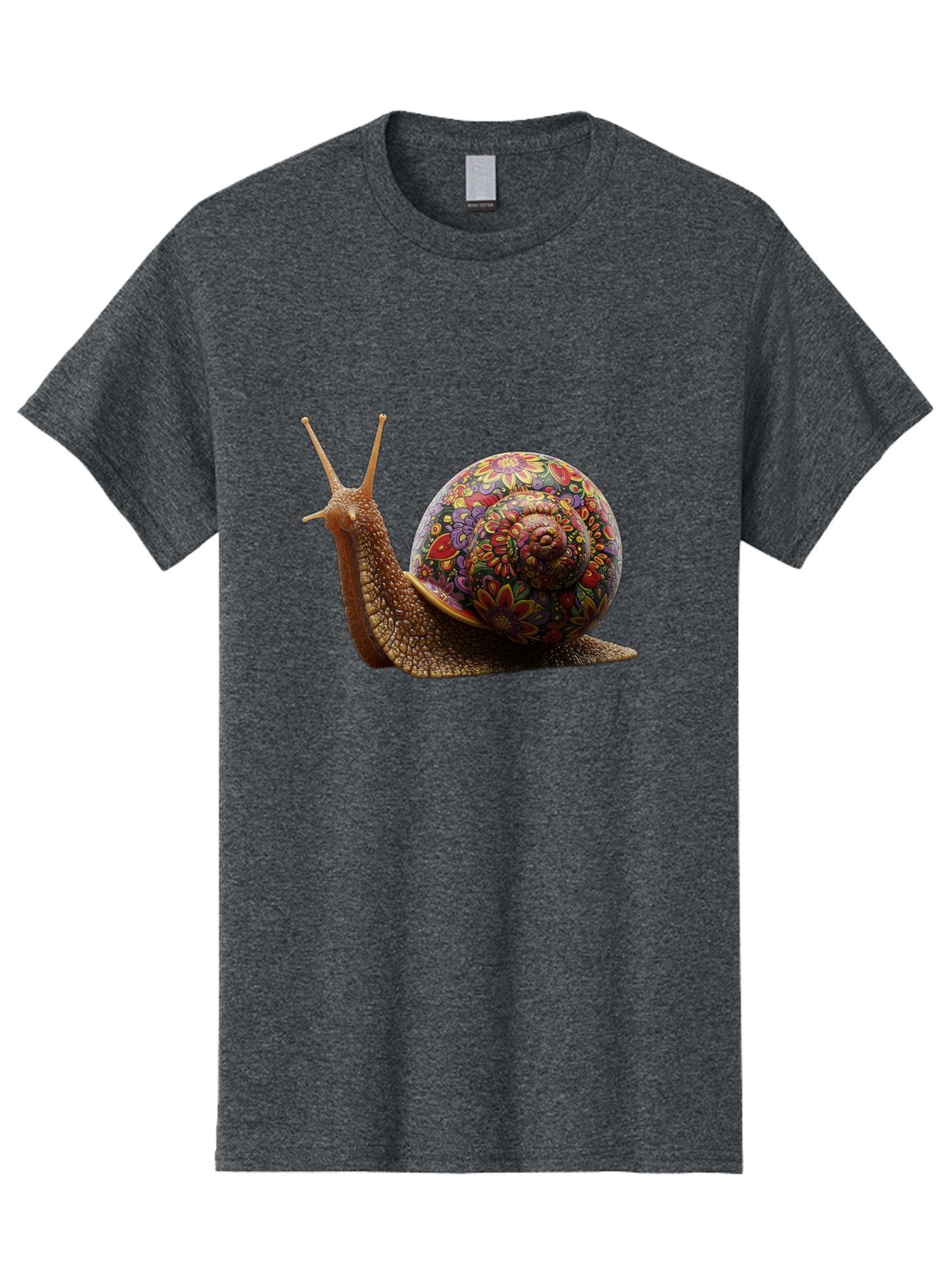 Floral-Snail-3 Men'S Graphic Tee, 100% Cotton, Comfortable Casual Summer Wear, Machine Washable, Vintage Camera, Old Camera, Antique Camera, Black Camera, Classic Photography, Photography Equipment, Nostalgic Device, Film Camera, Camera Art Bag465 3