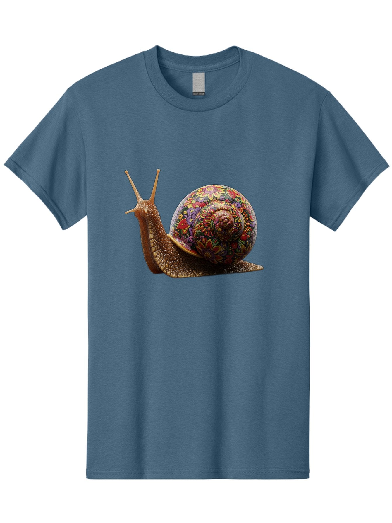 Floral-Snail-3 Men'S Graphic Tee, 100% Cotton, Comfortable Casual Summer Wear, Machine Washable, Vintage Camera, Old Camera, Antique Camera, Black Camera, Classic Photography, Photography Equipment, Nostalgic Device, Film Camera, Camera Art Bag465 4