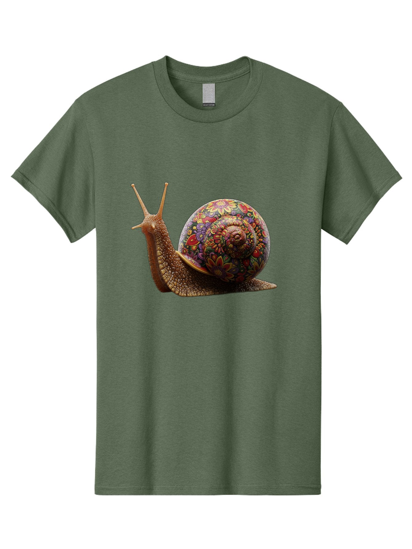 Floral-Snail-3 Men'S Graphic Tee, 100% Cotton, Comfortable Casual Summer Wear, Machine Washable, Vintage Camera, Old Camera, Antique Camera, Black Camera, Classic Photography, Photography Equipment, Nostalgic Device, Film Camera, Camera Art Bag465 9