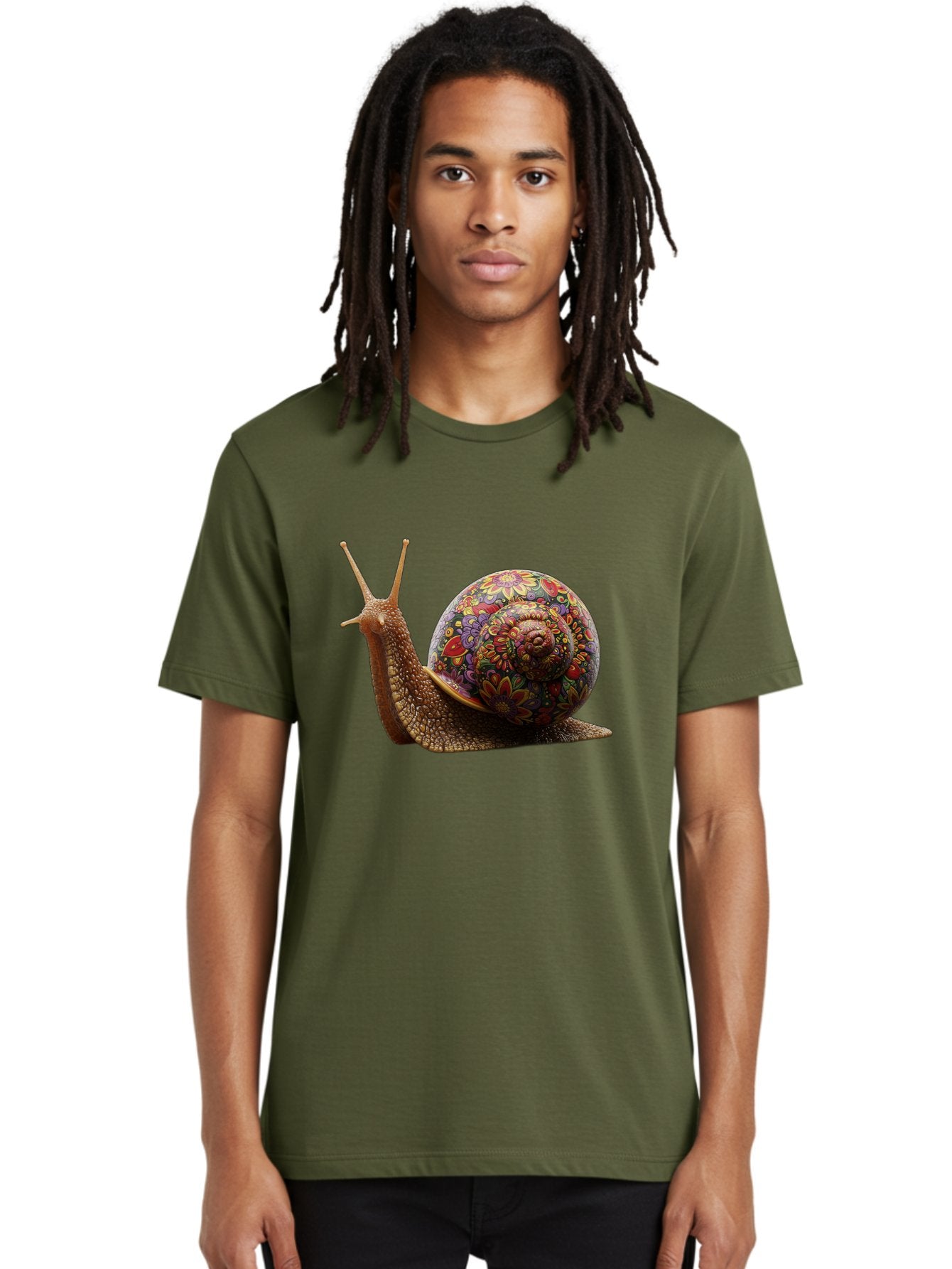 Floral-Snail-3 Men'S Graphic Tee, 100% Cotton, Comfortable Casual Summer Wear, Machine Washable, Vintage Camera, Old Camera, Antique Camera, Black Camera, Classic Photography, Photography Equipment, Nostalgic Device, Film Camera, Camera Art Bag465 26