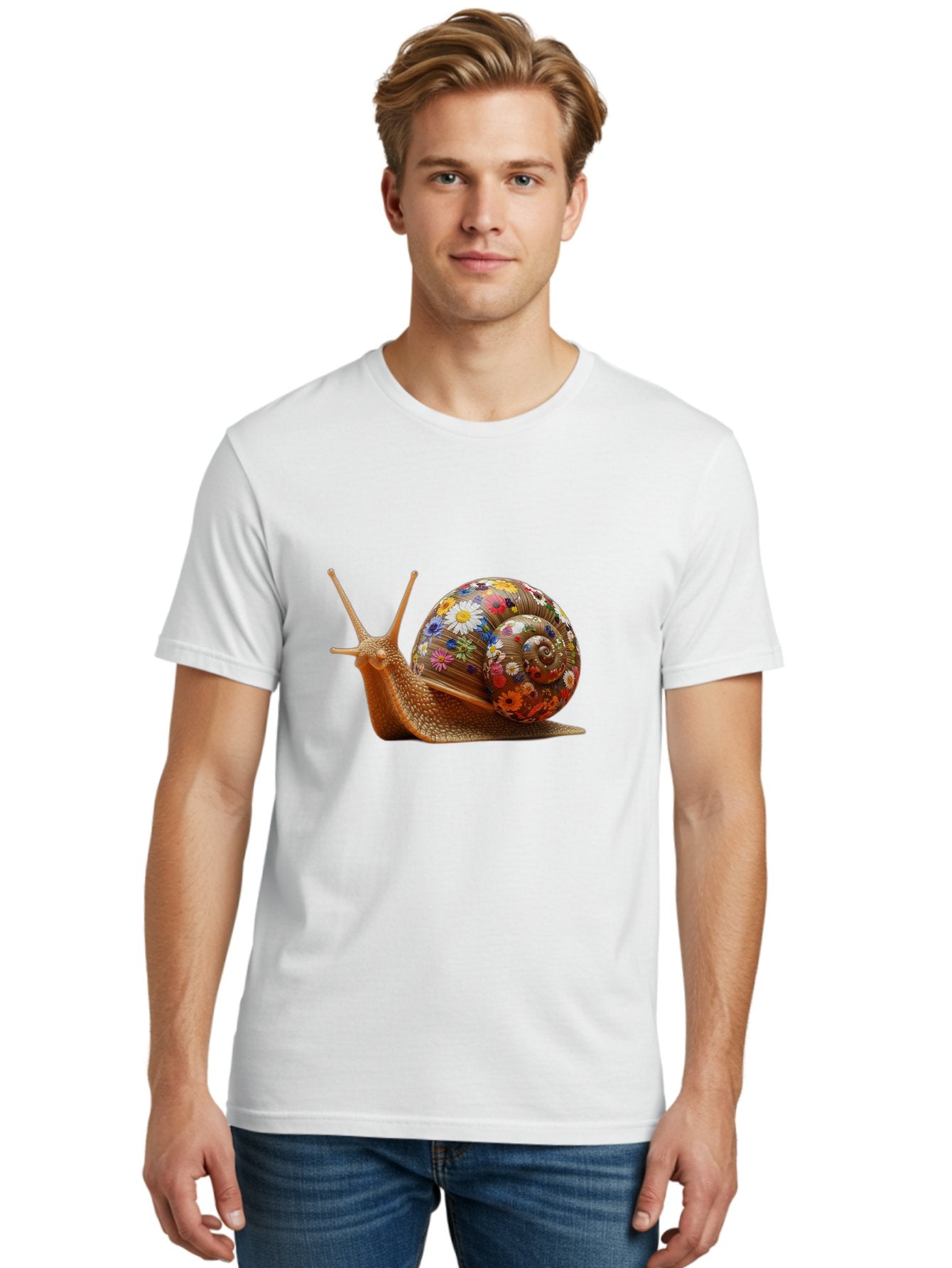 Floral-Snail-4 Men'S Graphic Tee, 100% Cotton, Comfortable Casual Summer Wear, Machine Washable, Vintage Camera, Old Camera, Antique Camera, Black Camera, Classic Photography, Photography Equipment, Nostalgic Device, Film Camera, Camera Art Bag466 18