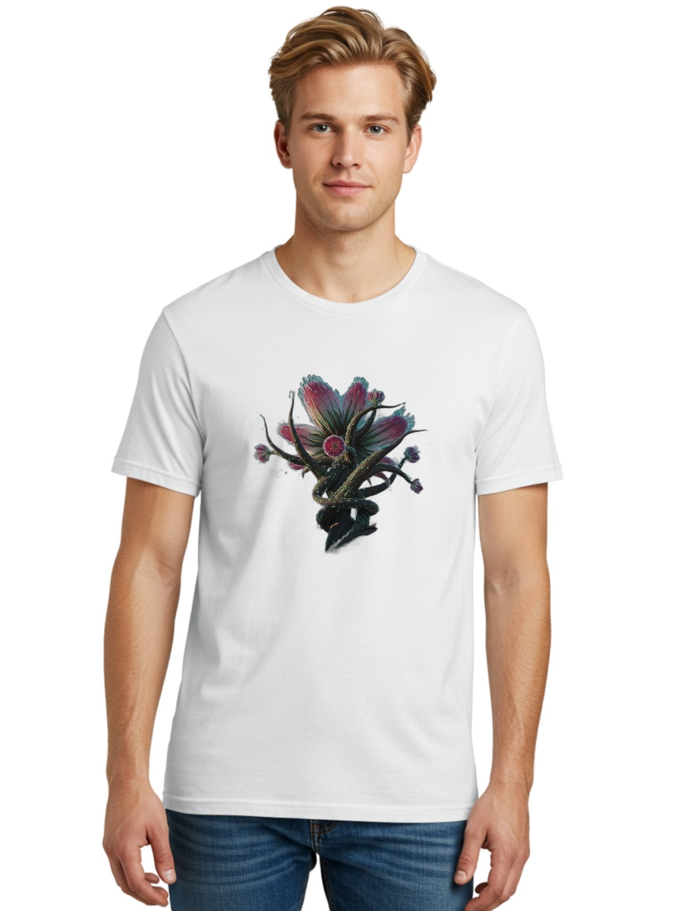 Flower Men'S Graphic Tee, 100% Cotton, Comfortable Casual Summer Wear, Machine Washable, Vintage Camera, Old Camera, Antique Camera, Black Camera, Classic Photography, Photography Equipment, Nostalgic Device, Film Camera, Camera Art Bag473 26