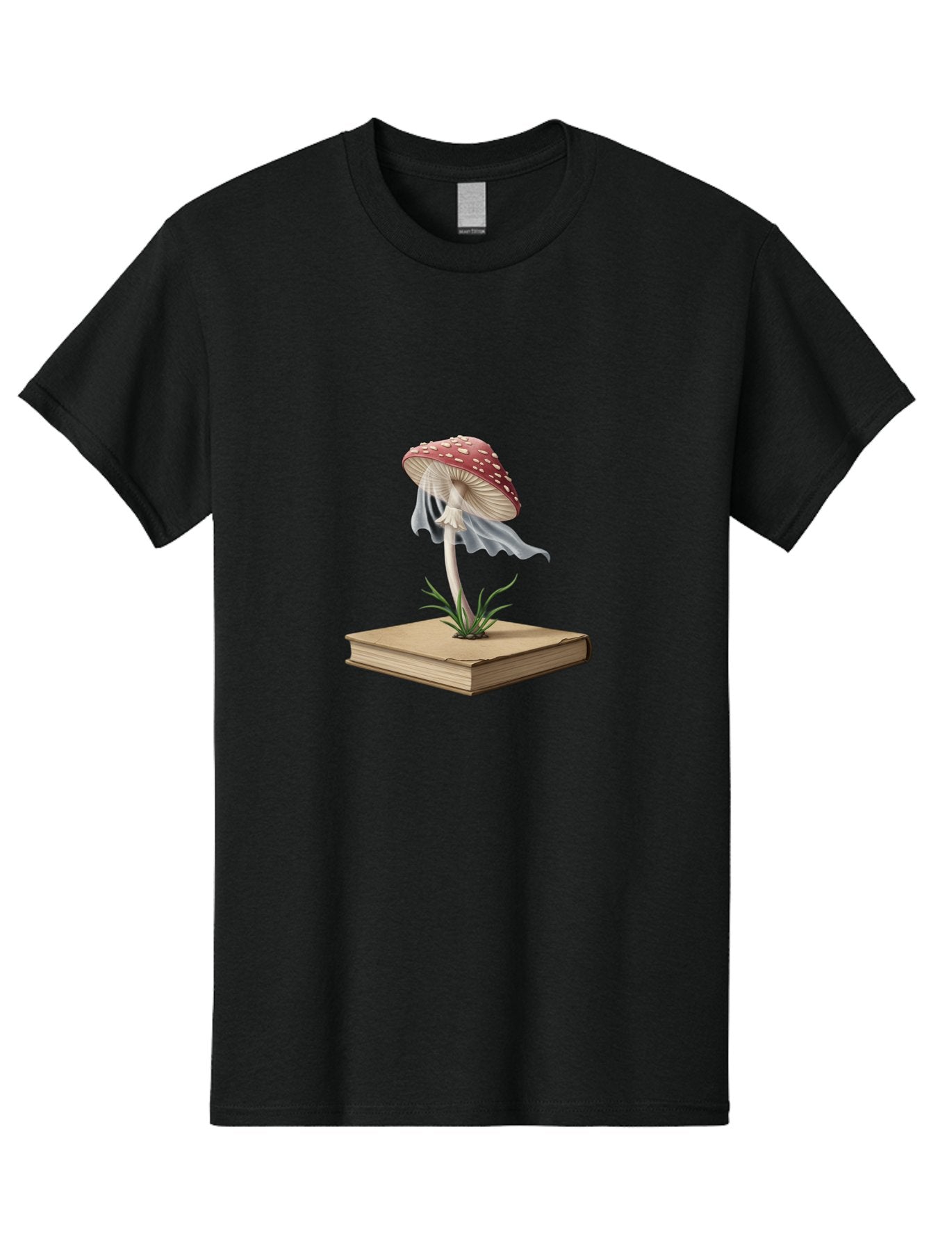 Fly-Agaric-Mushroom-On-Book Men'S Graphic Tee, 100% Cotton, Comfortable Casual Summer Wear, Machine Washable, Vintage Camera, Old Camera, Antique Camera, Black Camera, Classic Photography, Photography Equipment, Nostalgic Device, Film Camera, Bag474 14