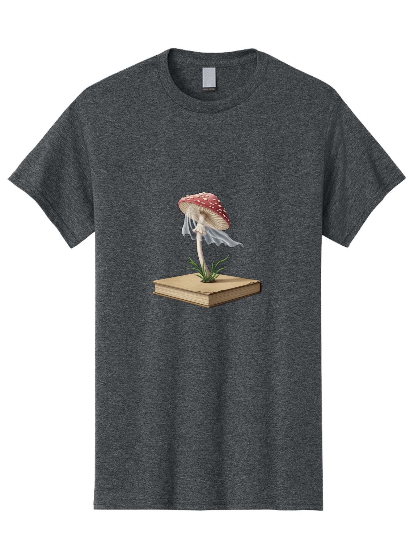 Fly-Agaric-Mushroom-On-Book Men'S Graphic Tee, 100% Cotton, Comfortable Casual Summer Wear, Machine Washable, Vintage Camera, Old Camera, Antique Camera, Black Camera, Classic Photography, Photography Equipment, Nostalgic Device, Film Camera, Bag474 4