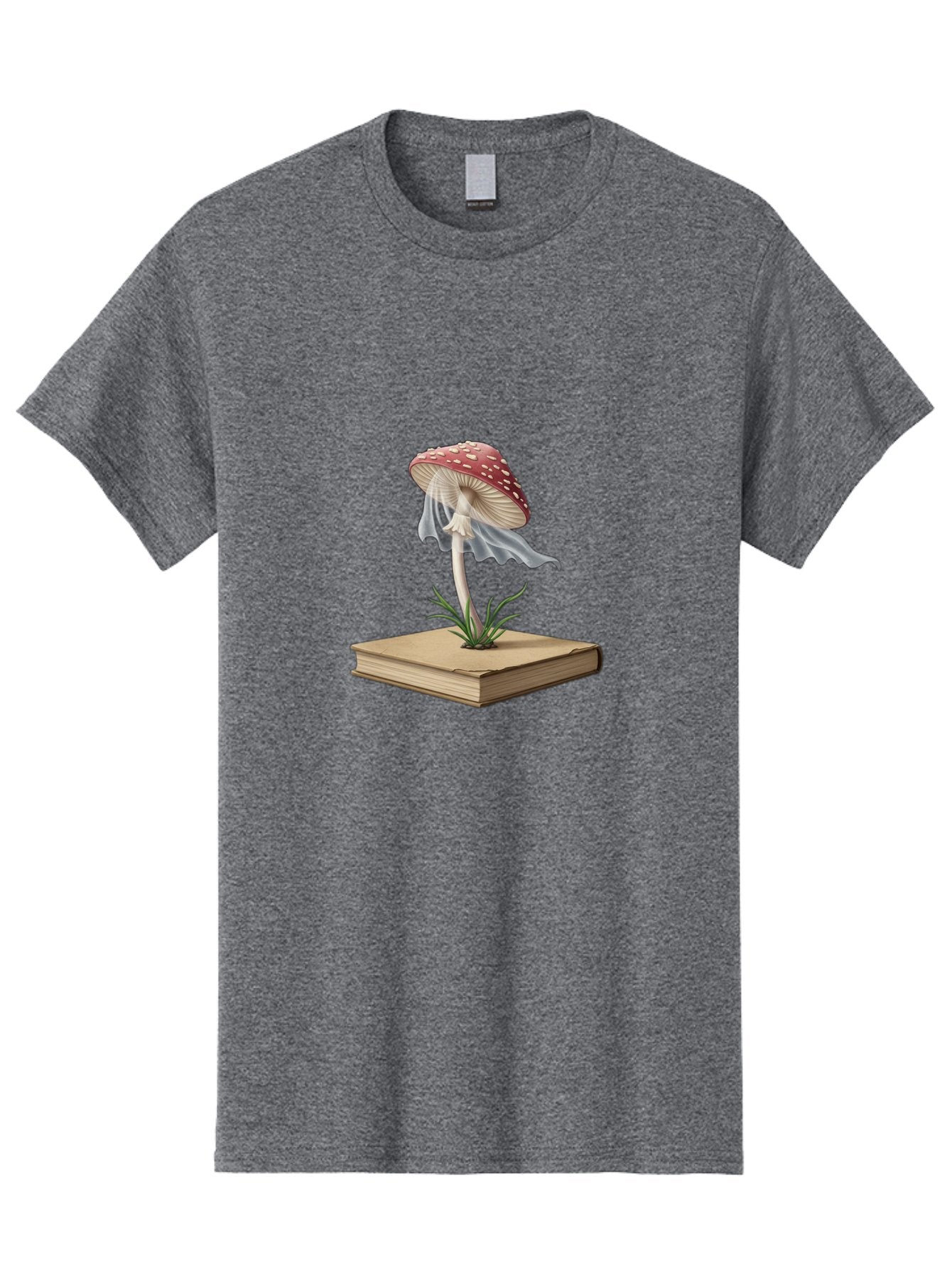 Fly-Agaric-Mushroom-On-Book Men'S Graphic Tee, 100% Cotton, Comfortable Casual Summer Wear, Machine Washable, Vintage Camera, Old Camera, Antique Camera, Black Camera, Classic Photography, Photography Equipment, Nostalgic Device, Film Camera, Bag474 5